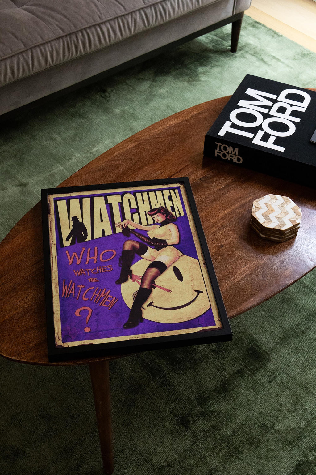 Watchmen Poster - Superhero Noir Wall Art, Graphic Novel Print, Geek Decor Gift