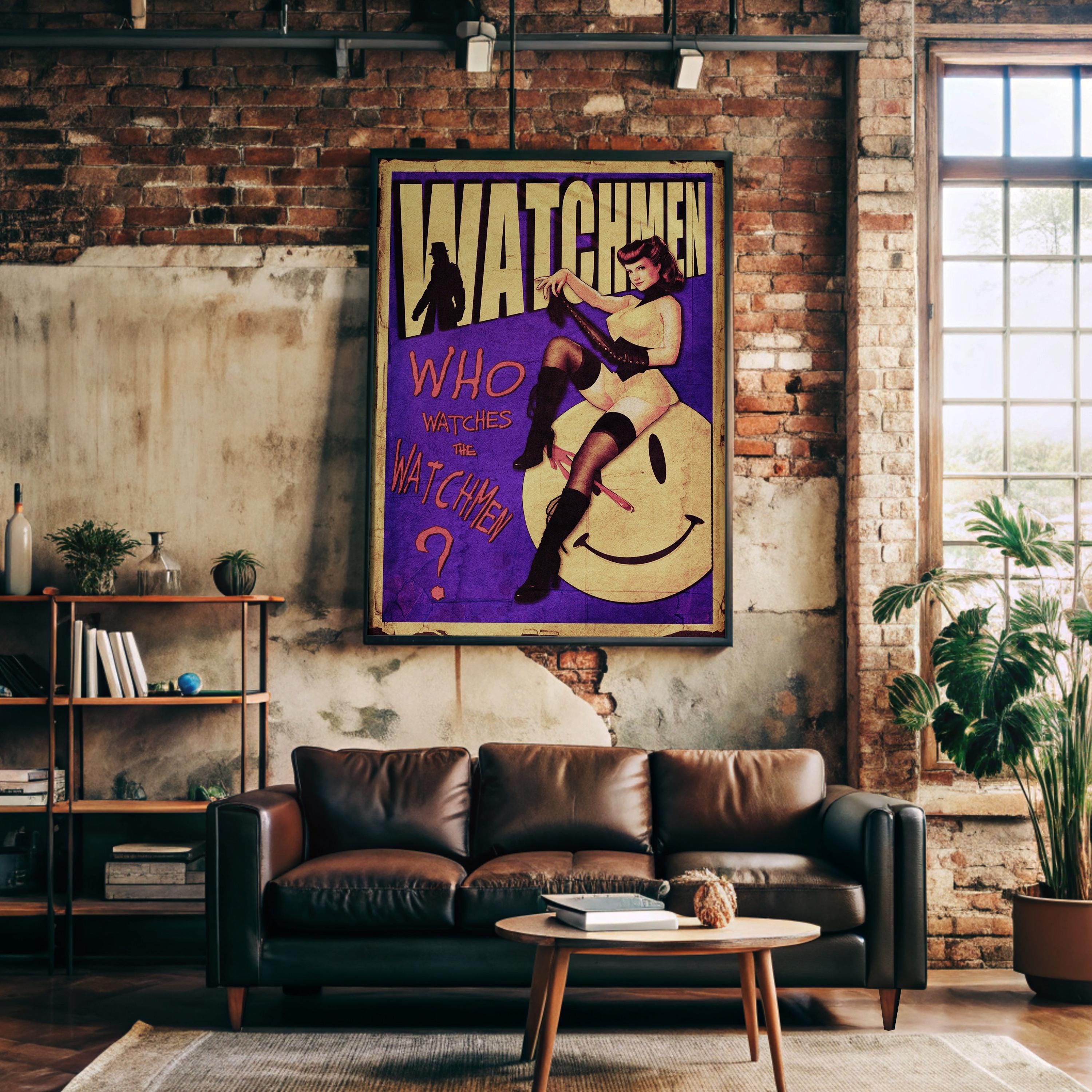 Watchmen Poster - Superhero Noir Wall Art, Graphic Novel Print, Geek Decor Gift