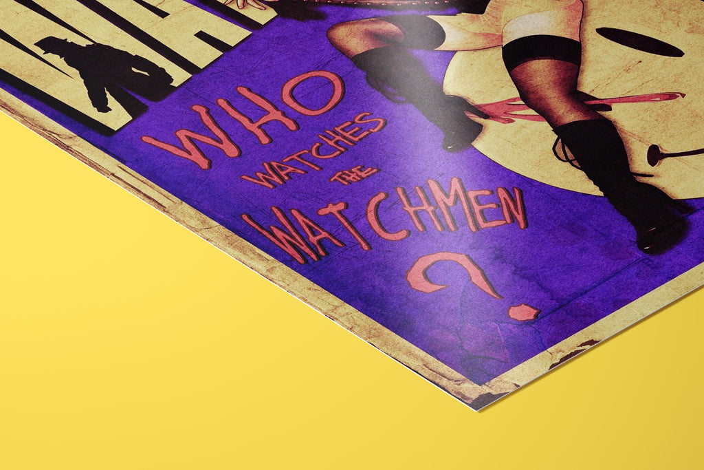 Watchmen Poster - Superhero Noir Wall Art, Graphic Novel Print, Geek Decor Gift