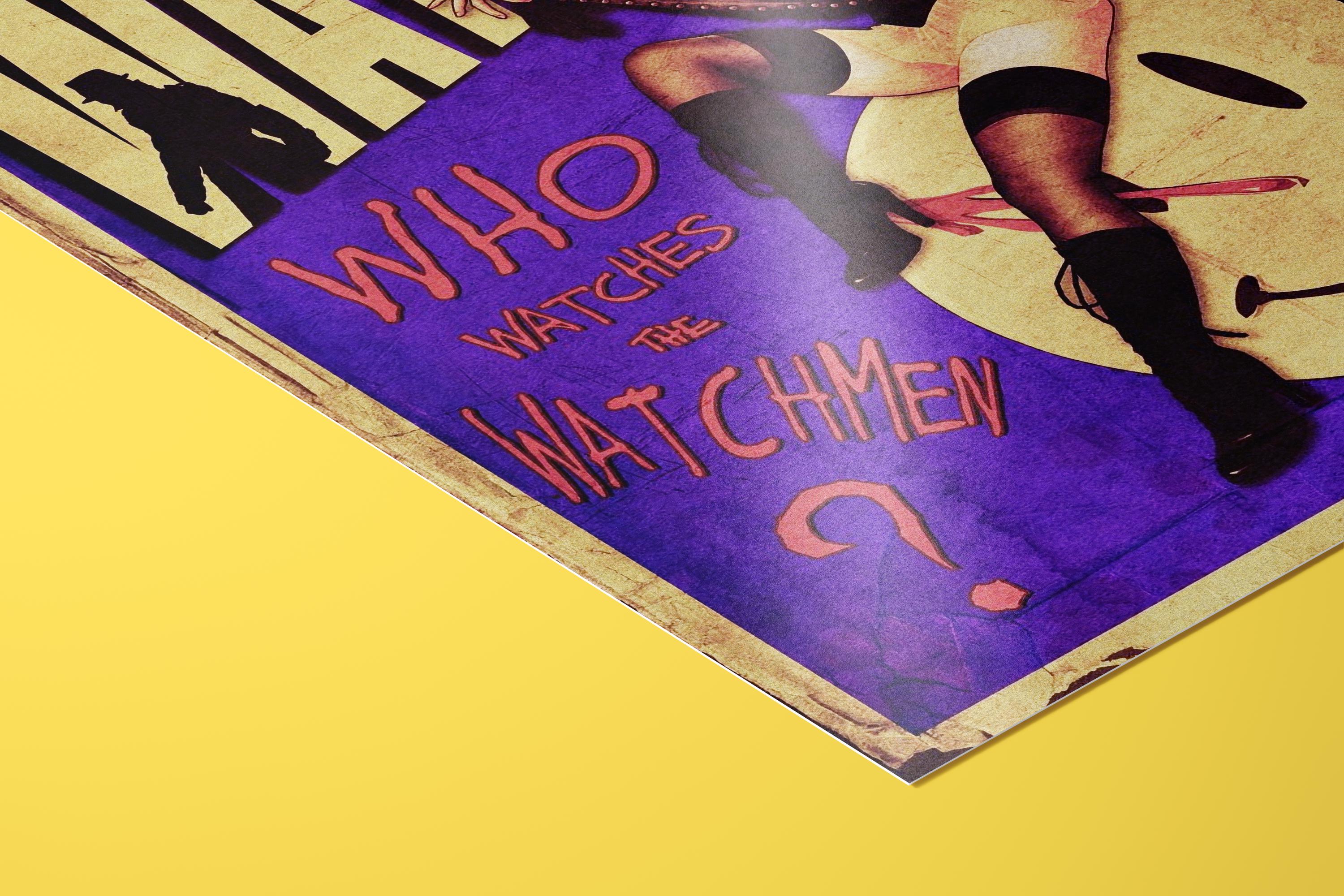 Watchmen Poster - Superhero Noir Wall Art, Graphic Novel Print, Geek Decor Gift