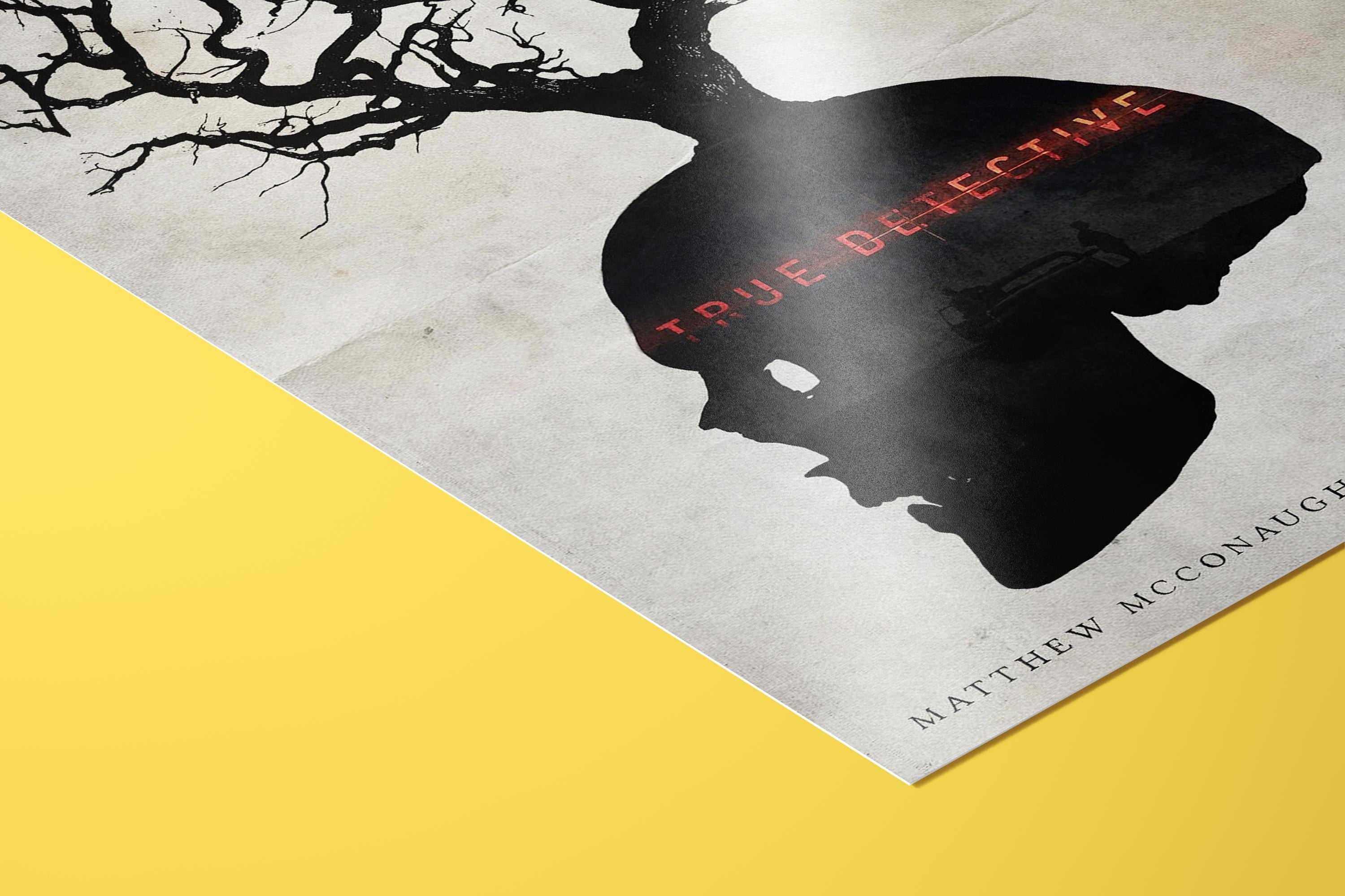 True Detective Poster - Crime Drama Wall Art, Minimalist Print, Gift for TV Show Fans