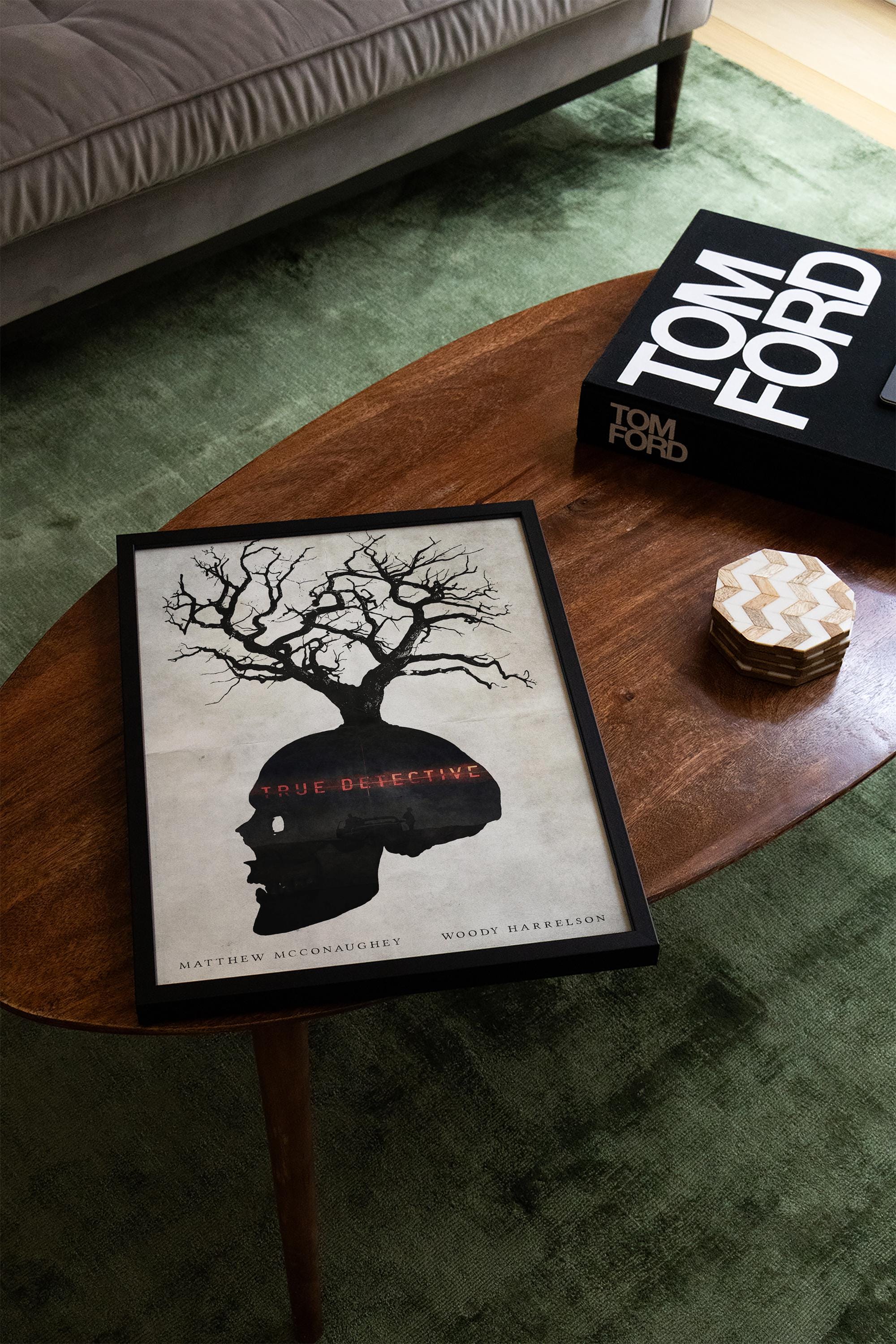 True Detective Poster - Crime Drama Wall Art, Minimalist Print, Gift for TV Show Fans