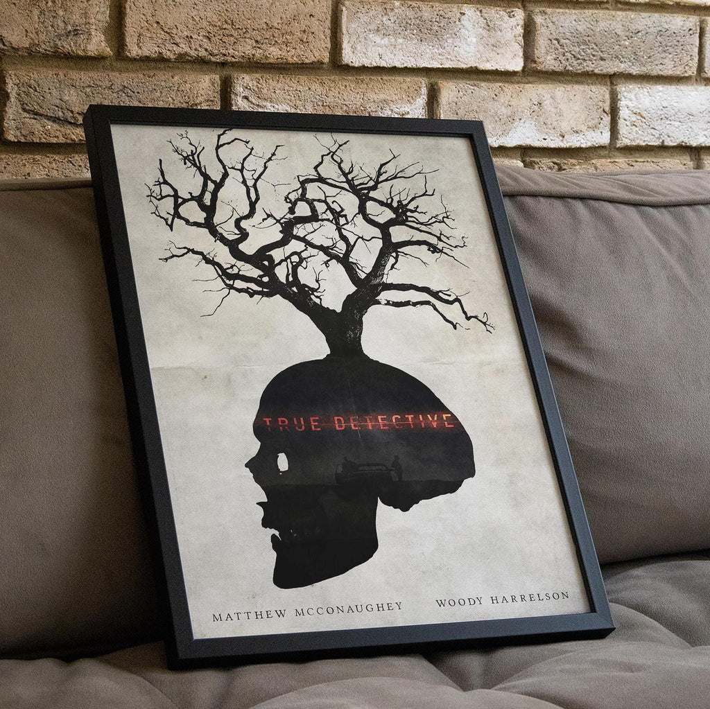 True Detective Poster - Crime Drama Wall Art, Minimalist Print, Gift for TV Show Fans