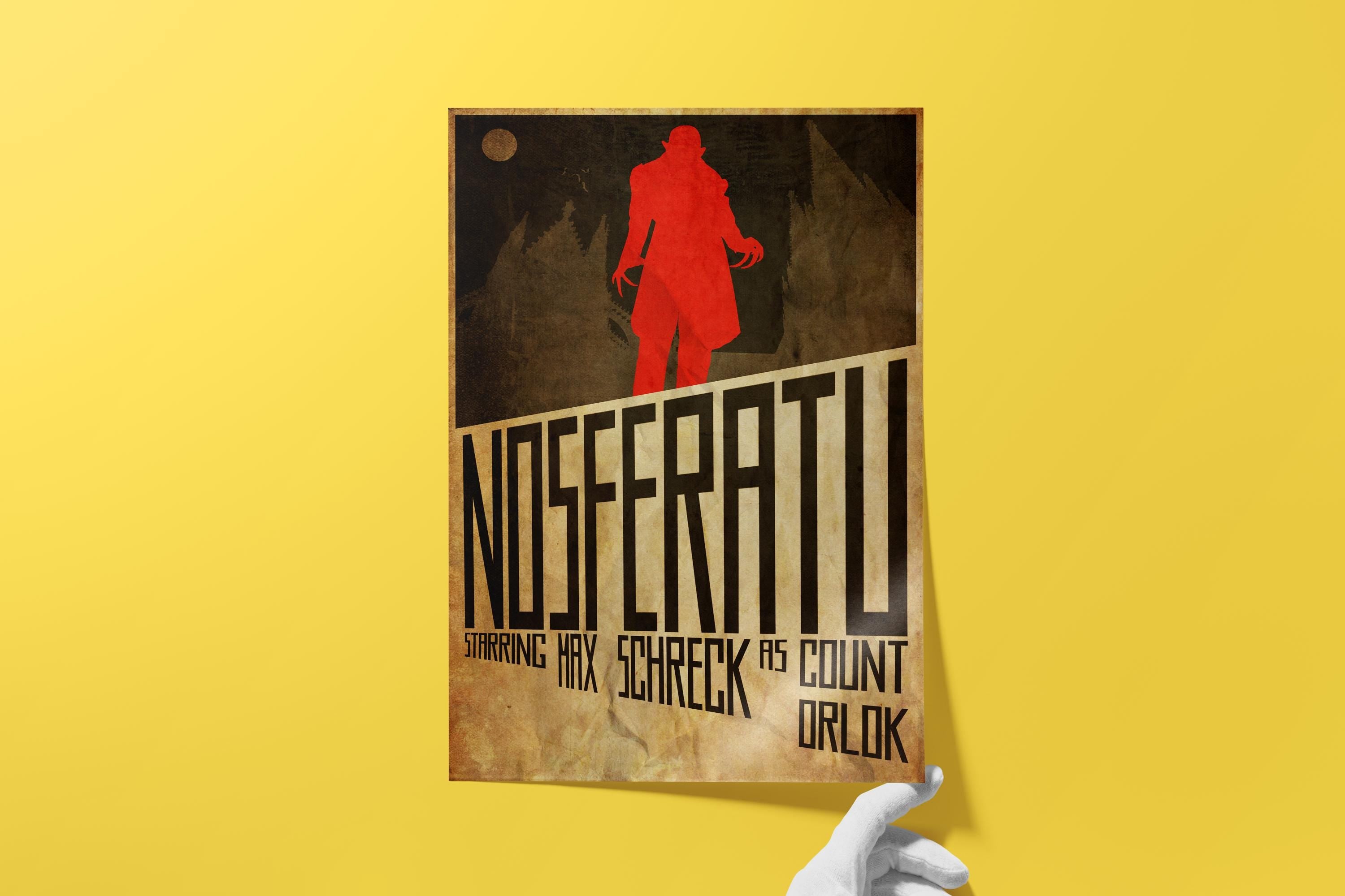 Nosferatu: A Symphony of Horror Poster - Classic Horror Wall Art, Expressionist Print, Vintage Gothic Decor