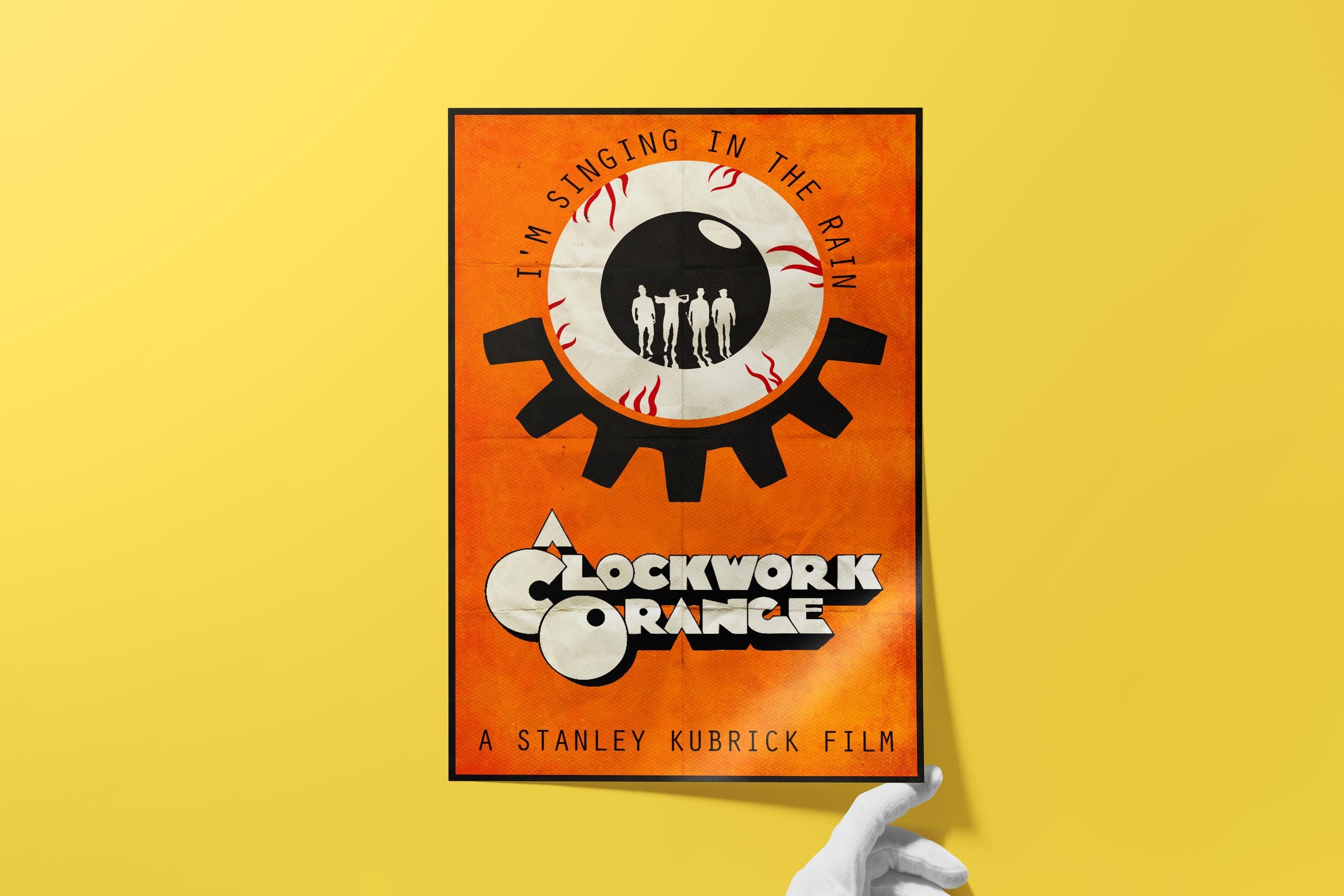 A Clockwork Orange Movie Poster - Cult Classic Wall Art, Stanley Kubrick Decor, Perfect Gift for Fans