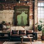 Shutter Island Movie Poster - Psychological Thriller Wall Art, Leonardo DiCaprio Decor, Gift for Movie Buffs