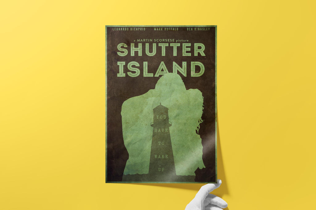 Shutter Island Movie Poster - Psychological Thriller Wall Art, Leonardo DiCaprio Decor, Gift for Movie Buffs