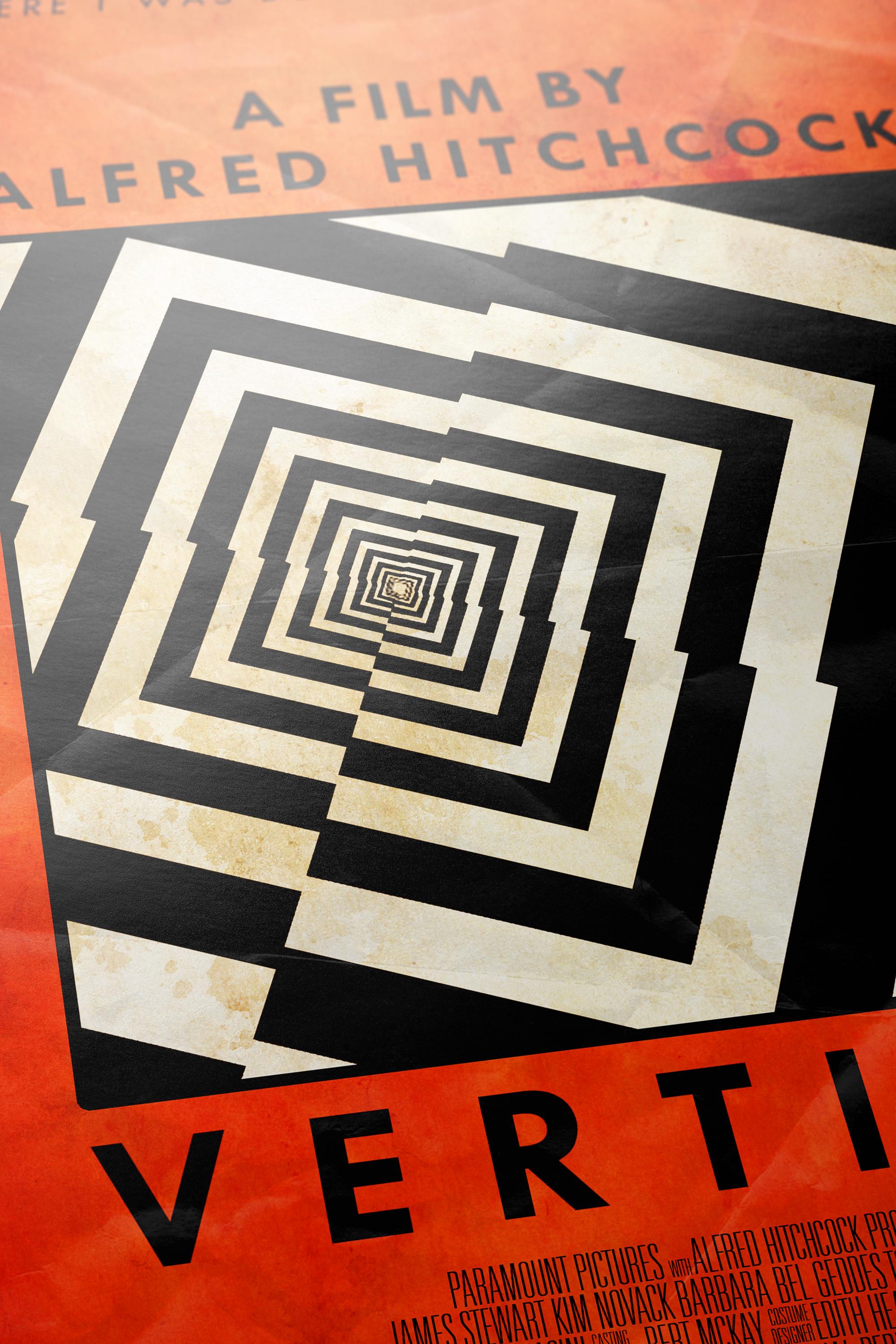 Vertigo Movie Poster - Alfred Hitchcock Wall Art, Vintage Film Decor, Perfect Gift for Cinema Enthusiasts