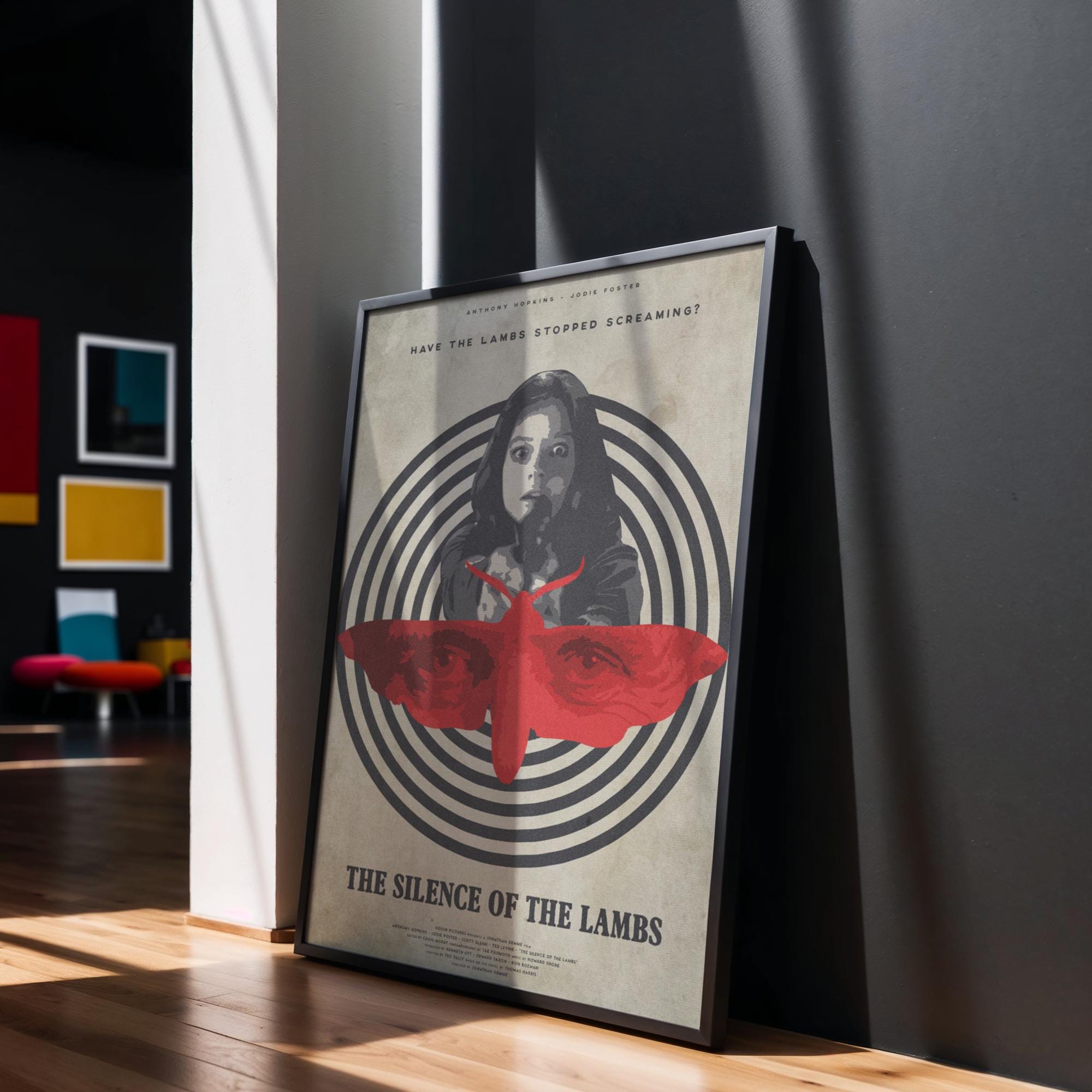 The Silence of the Lambs Movie Poster - Classic Thriller Wall Art, Hannibal Lecter Decor, Gift for Film Lovers