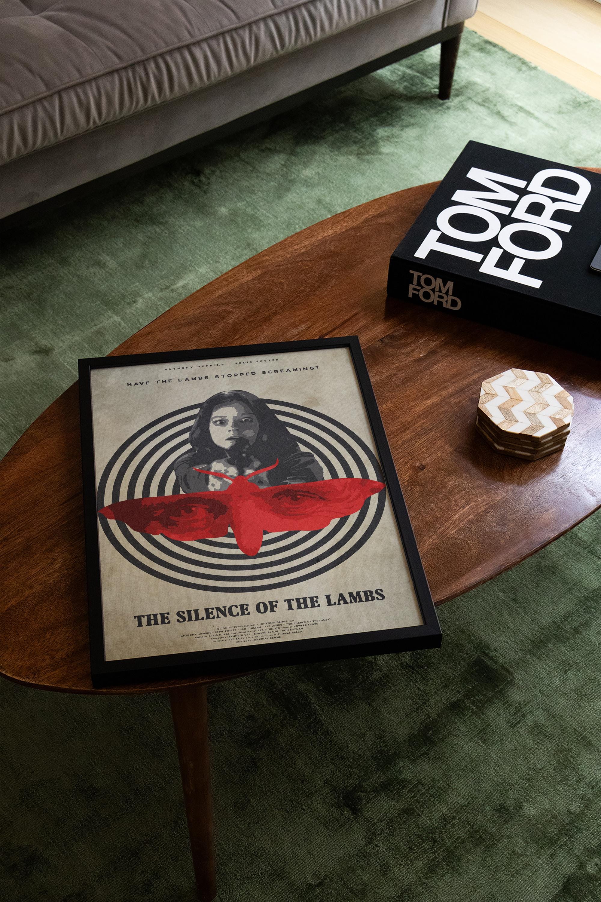 The Silence of the Lambs Movie Poster - Classic Thriller Wall Art, Hannibal Lecter Decor, Gift for Film Lovers