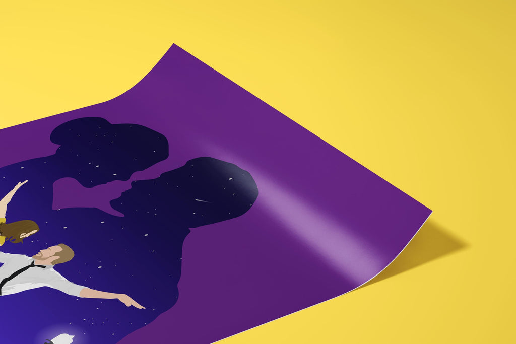 La La Land Movie Poster - Romantic Musical Wall Art, Jazz-Inspired Decor, Gift for Cinema and Music Lovers