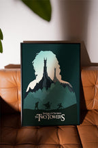 The Lord of the Rings: The Two Towers Poster - Epic Fantasy Wall Art, Middle-earth Decor, Gift for LOTR Fans, Samwise Print