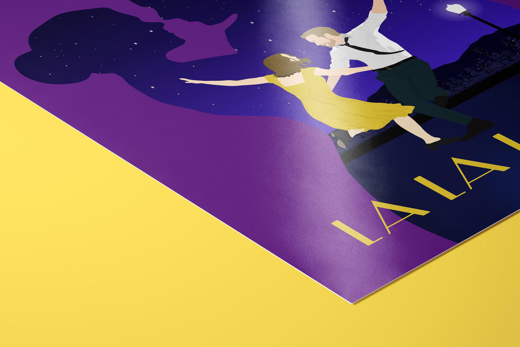 La La Land Movie Poster - Romantic Musical Wall Art, Jazz-Inspired Decor, Gift for Cinema and Music Lovers