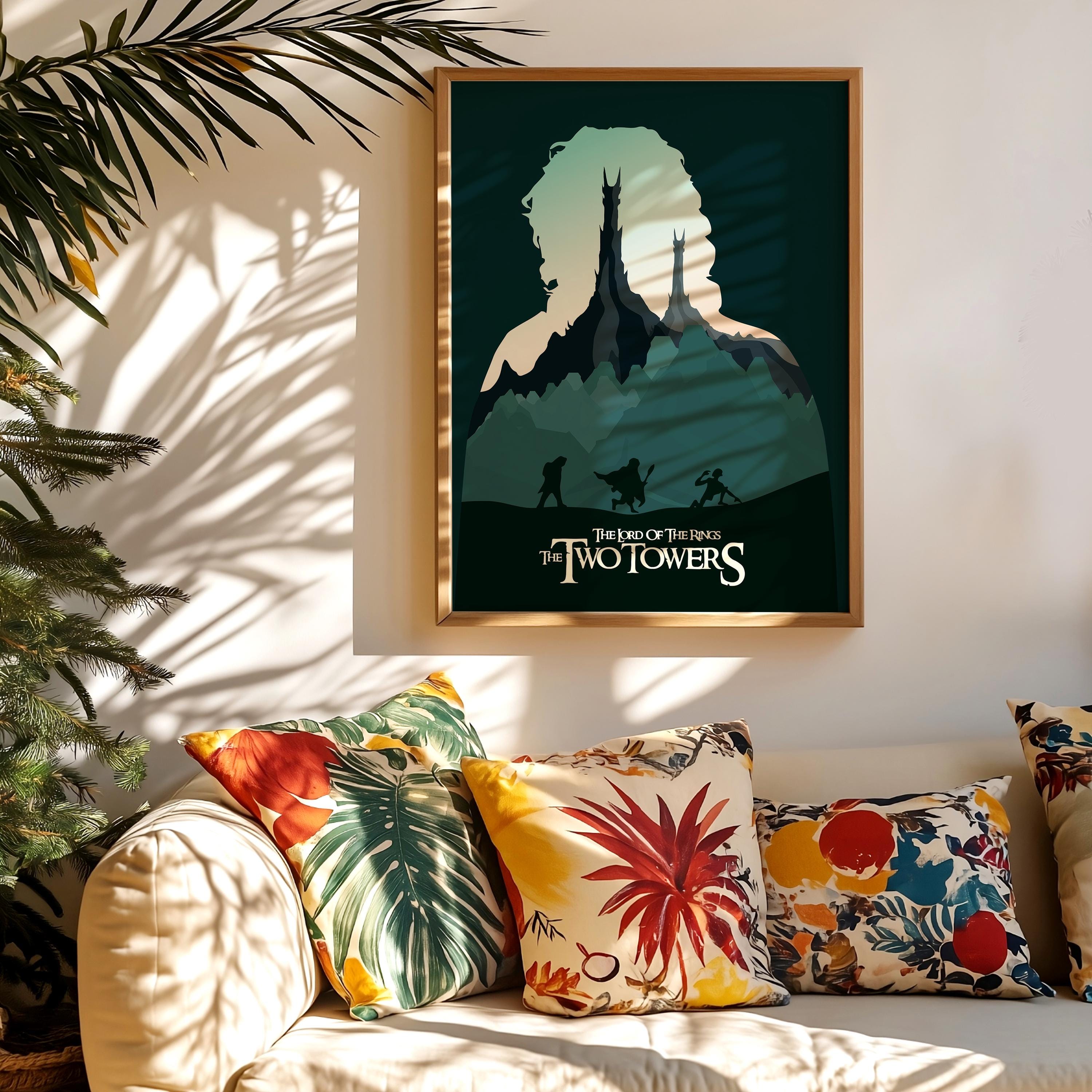 The Lord of the Rings: The Two Towers Poster - Epic Fantasy Wall Art, Middle-earth Decor, Gift for LOTR Fans, Samwise Print