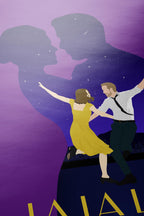 La La Land Movie Poster - Romantic Musical Wall Art, Jazz-Inspired Decor, Gift for Cinema and Music Lovers