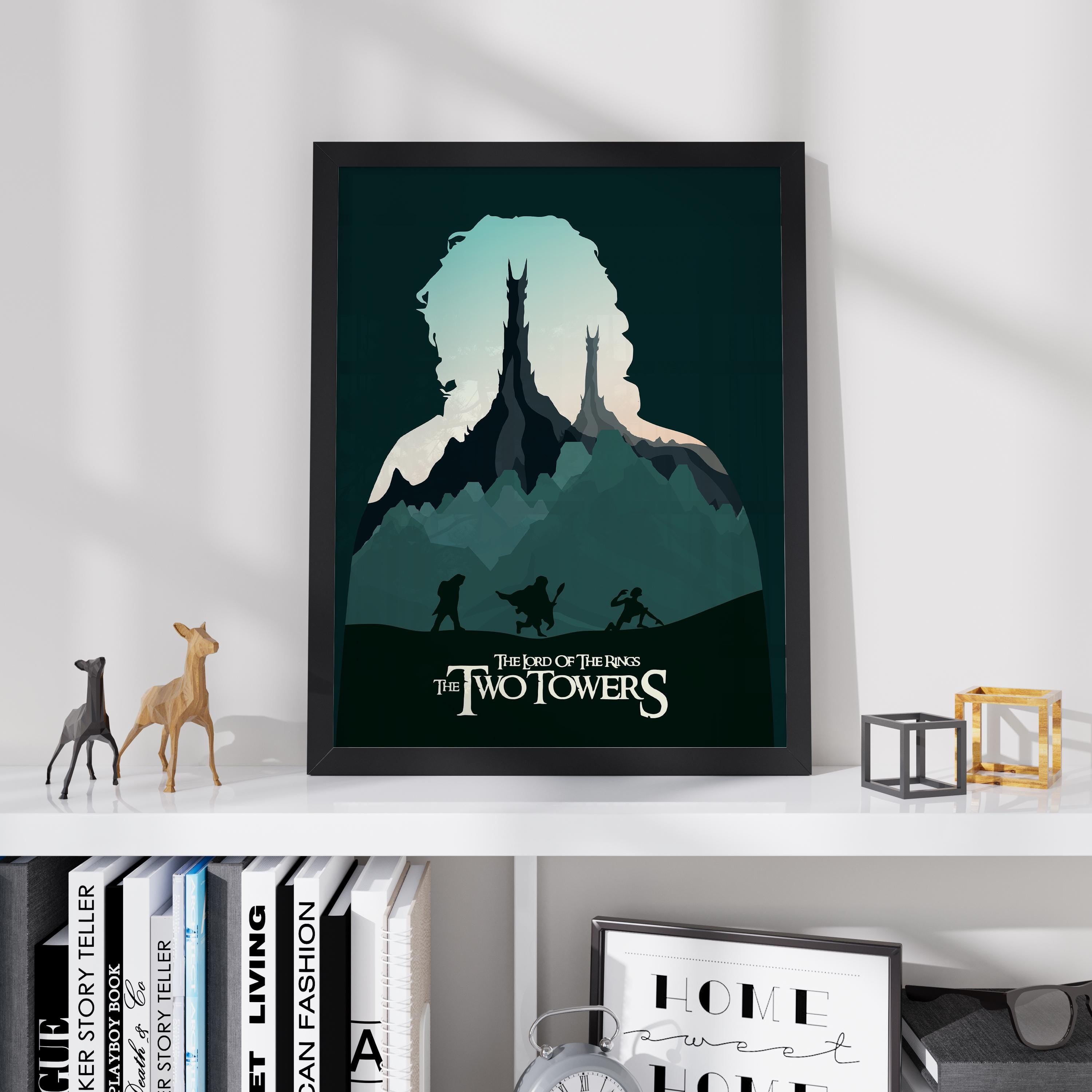 The Lord of the Rings: The Two Towers Poster - Epic Fantasy Wall Art, Middle-earth Decor, Gift for LOTR Fans, Samwise Print