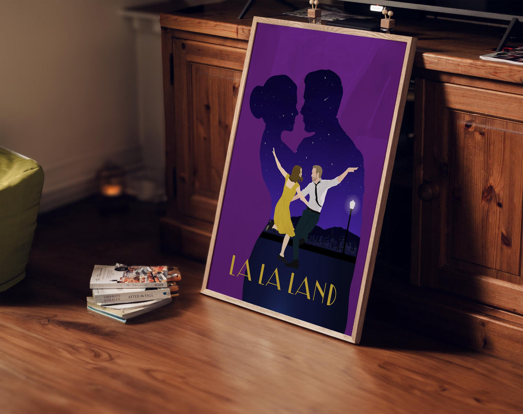 La La Land Movie Poster - Romantic Musical Wall Art, Jazz-Inspired Decor, Gift for Cinema and Music Lovers