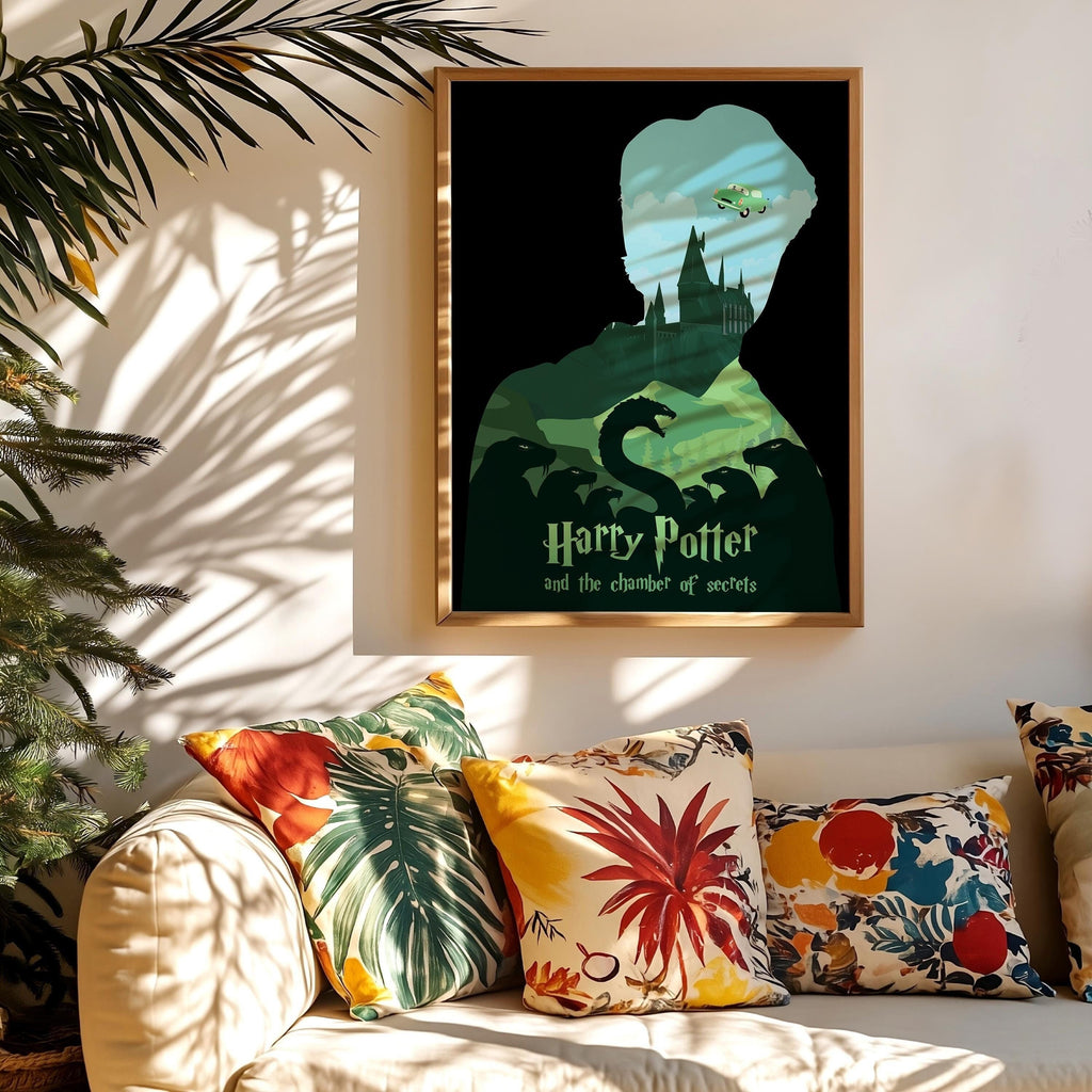Harry Potter and the Chamber of Secrets Poster - Magical Wall Art, Hogwarts Decor, Gift for Potterheads, Tom Riddle Print