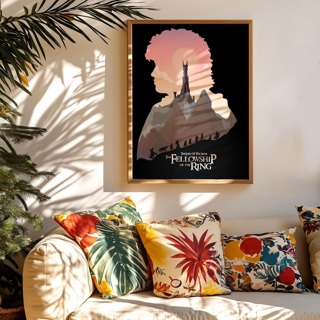 The Lord of the Rings: The Fellowship of the Ring Poster, Epic Fantasy Wall Art, Middle-earth Decor, Gift for LOTR Fans, Frodo Print