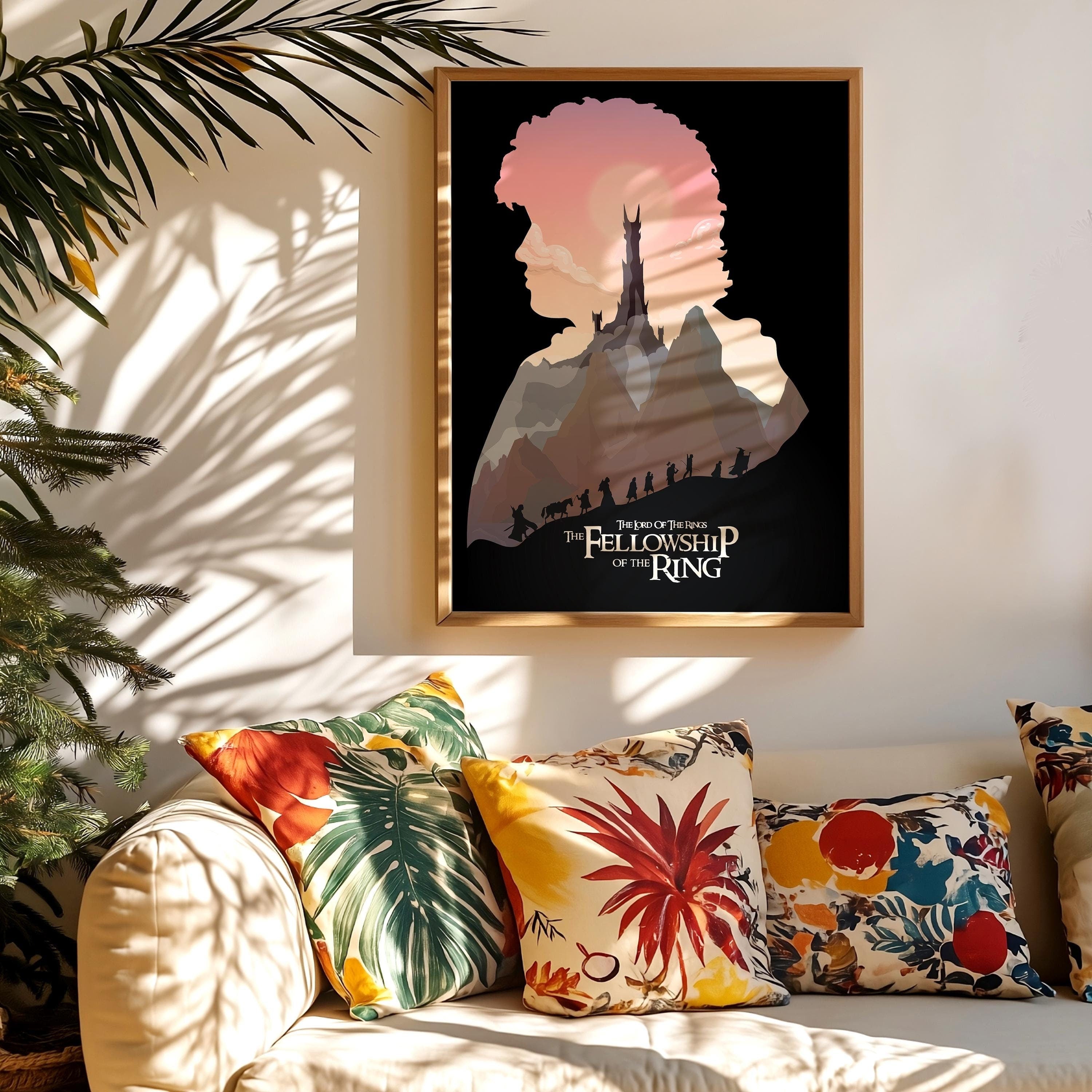 The Lord of the Rings: The Fellowship of the Ring Poster, Epic Fantasy Wall Art, Middle-earth Decor, Gift for LOTR Fans, Frodo Print