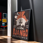 Django Unchained Poster - Modern Western Wall Art, Tarantino Film Print, Cult Movie Gift