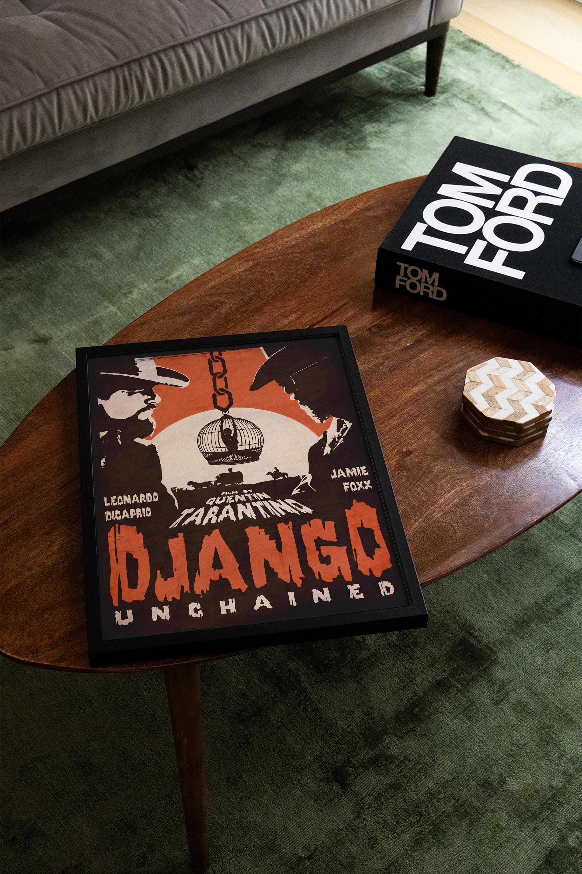 Django Unchained Poster - Modern Western Wall Art, Tarantino Film Print, Cult Movie Gift