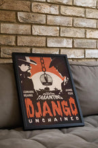 Django Unchained Poster - Modern Western Wall Art, Tarantino Film Print, Cult Movie Gift