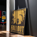 Fallout Poster - Post-Apocalyptic Videogame Art, Gamer Wall Print, Geek Decor Gift