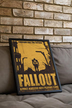 Fallout Poster - Post-Apocalyptic Videogame Art, Gamer Wall Print, Geek Decor Gift