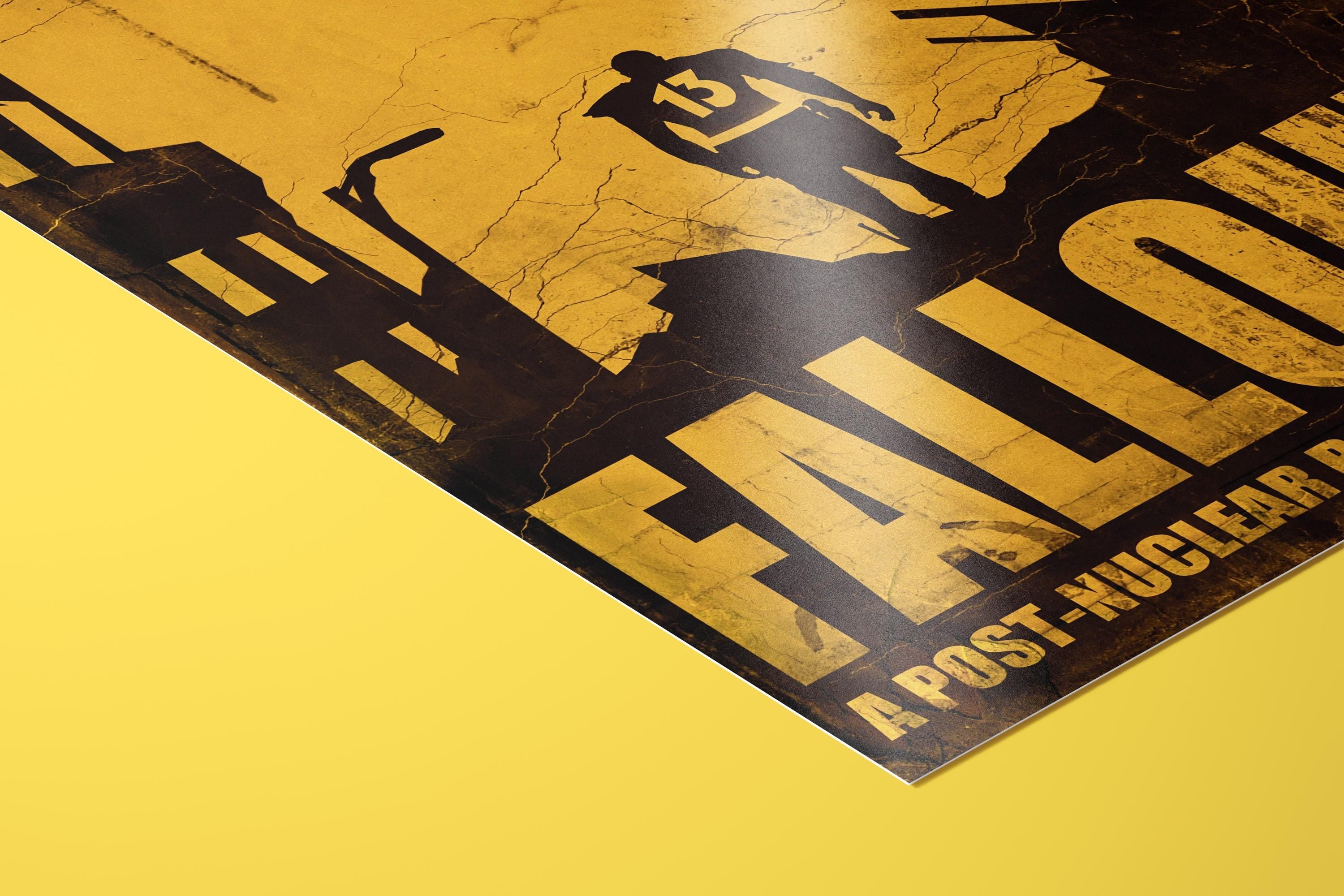 Fallout Poster - Post-Apocalyptic Videogame Art, Gamer Wall Print, Geek Decor Gift