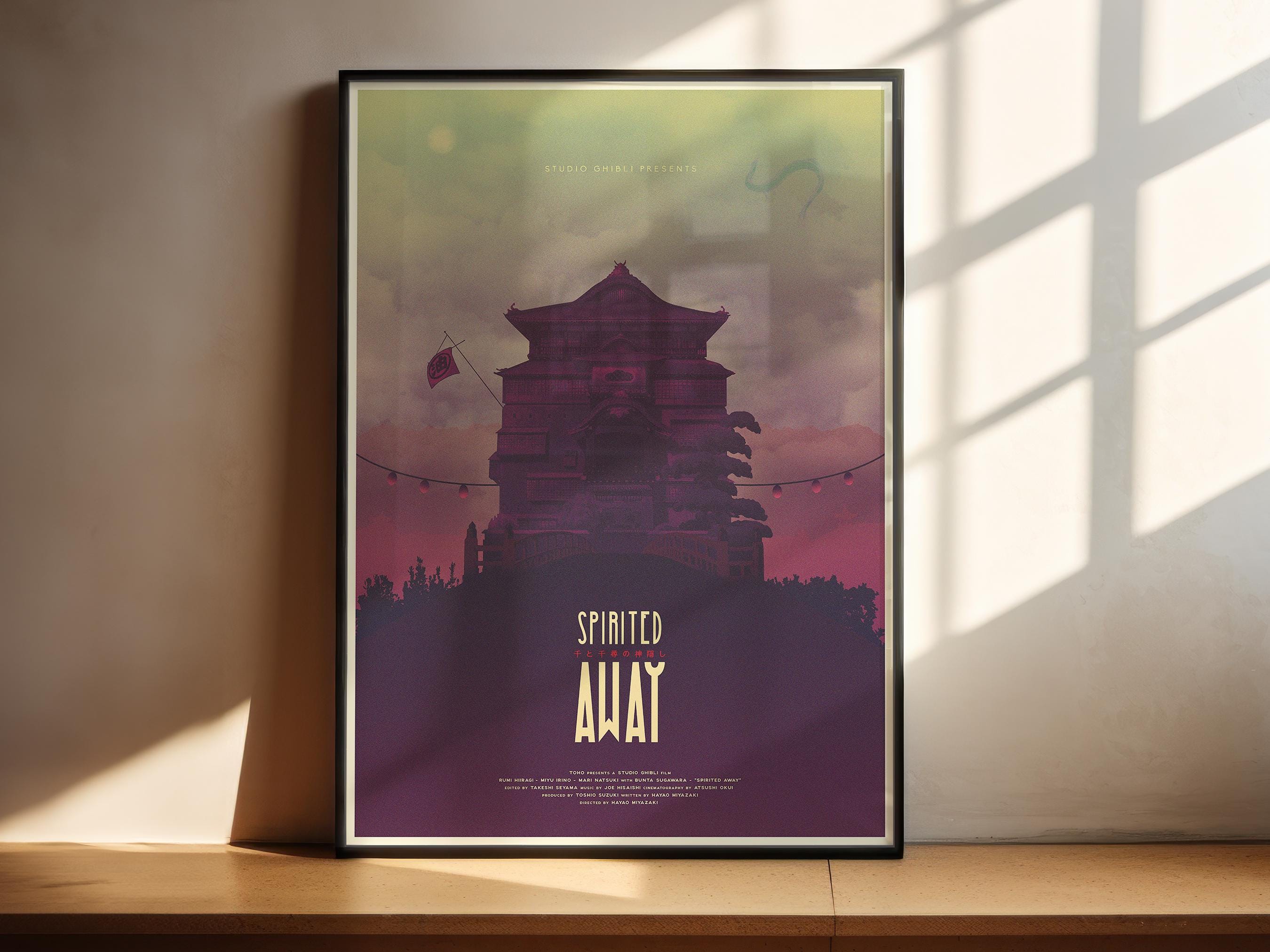 Spirited Away Poster - Studio Ghibli Wall Art, Japanese Anime Print, Miyazaki Fan Gift, Home Decor for Animation Enthusiasts