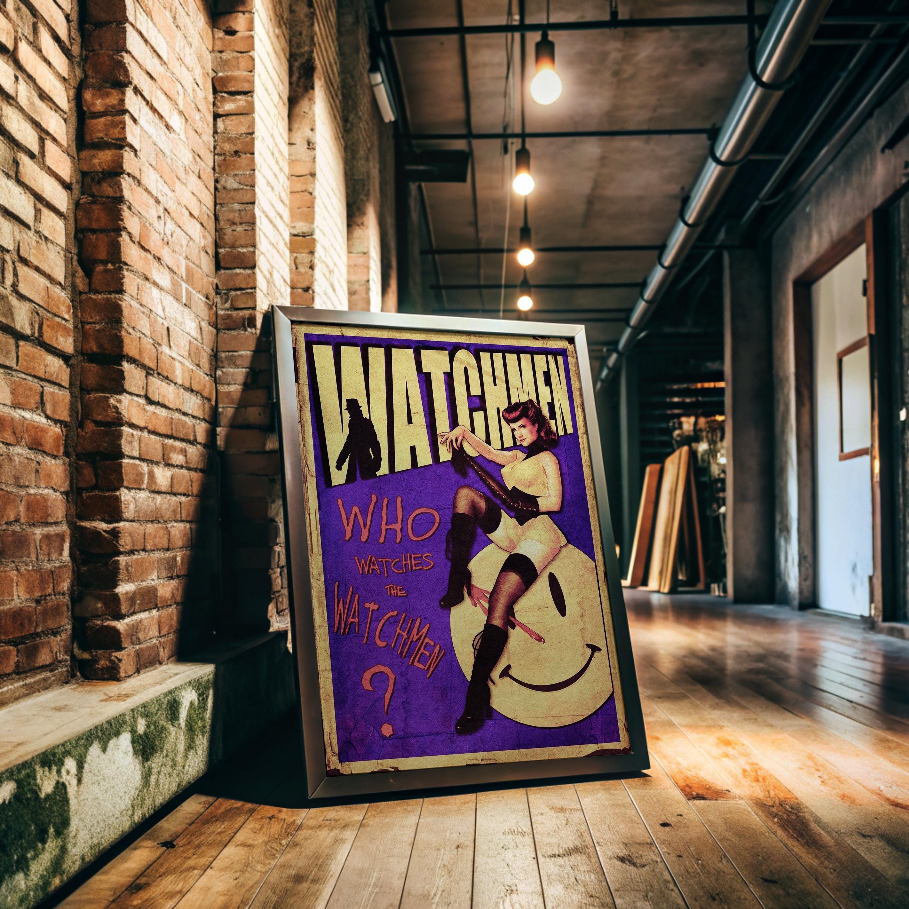 Watchmen Poster - Superhero Noir Wall Art, Graphic Novel Print, Geek Decor Gift