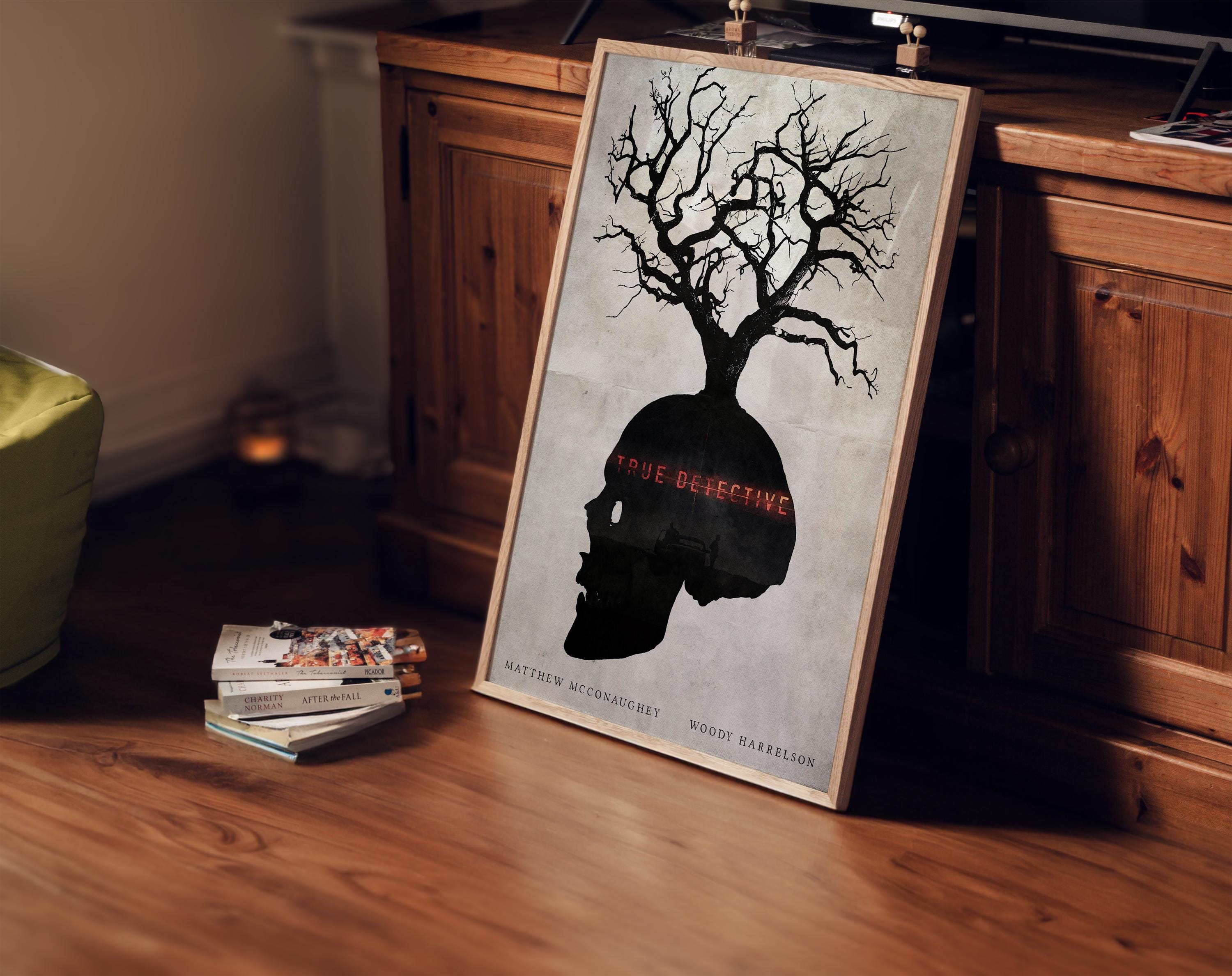 True Detective Poster - Crime Drama Wall Art, Minimalist Print, Gift for TV Show Fans