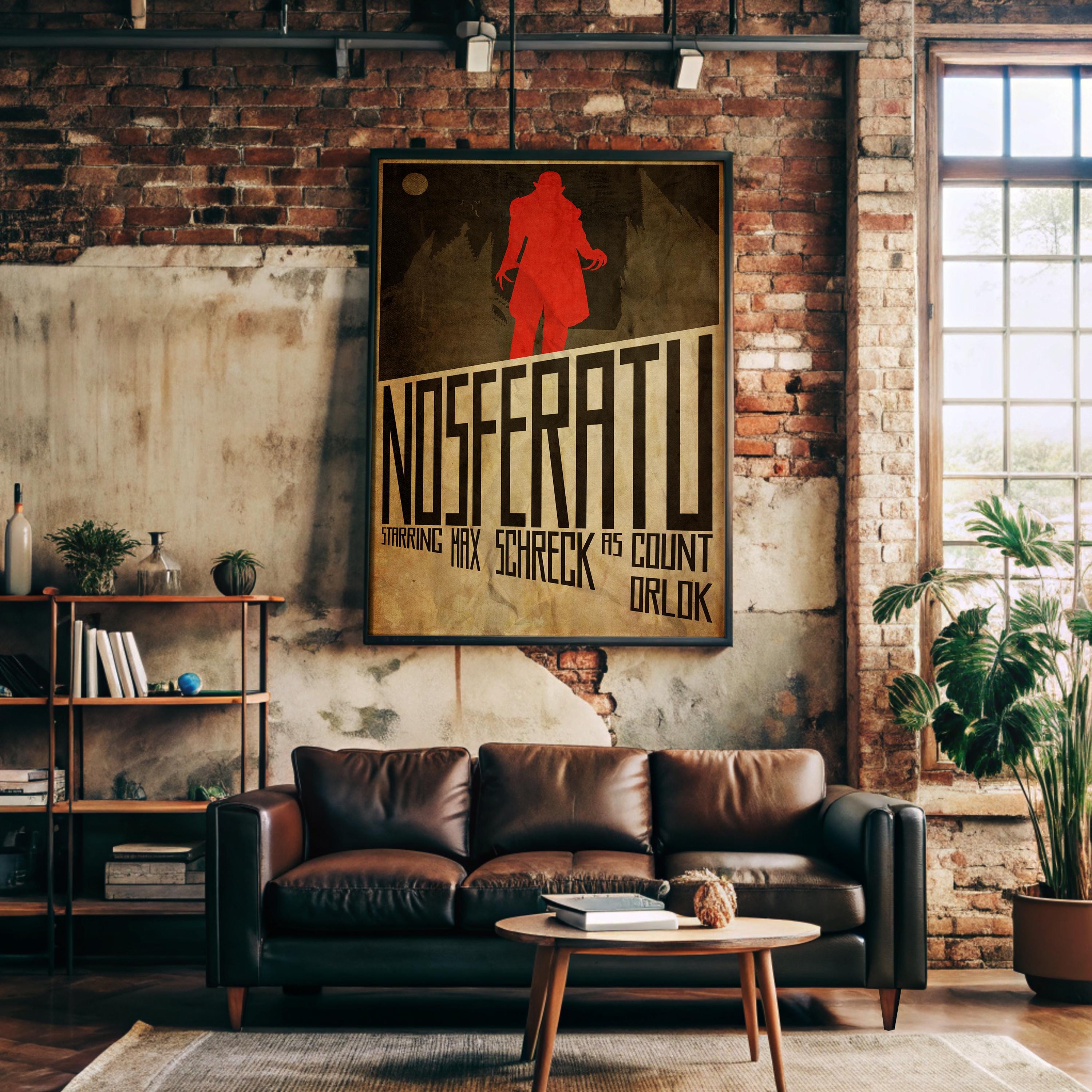 Nosferatu: A Symphony of Horror Poster - Classic Horror Wall Art, Expressionist Print, Vintage Gothic Decor