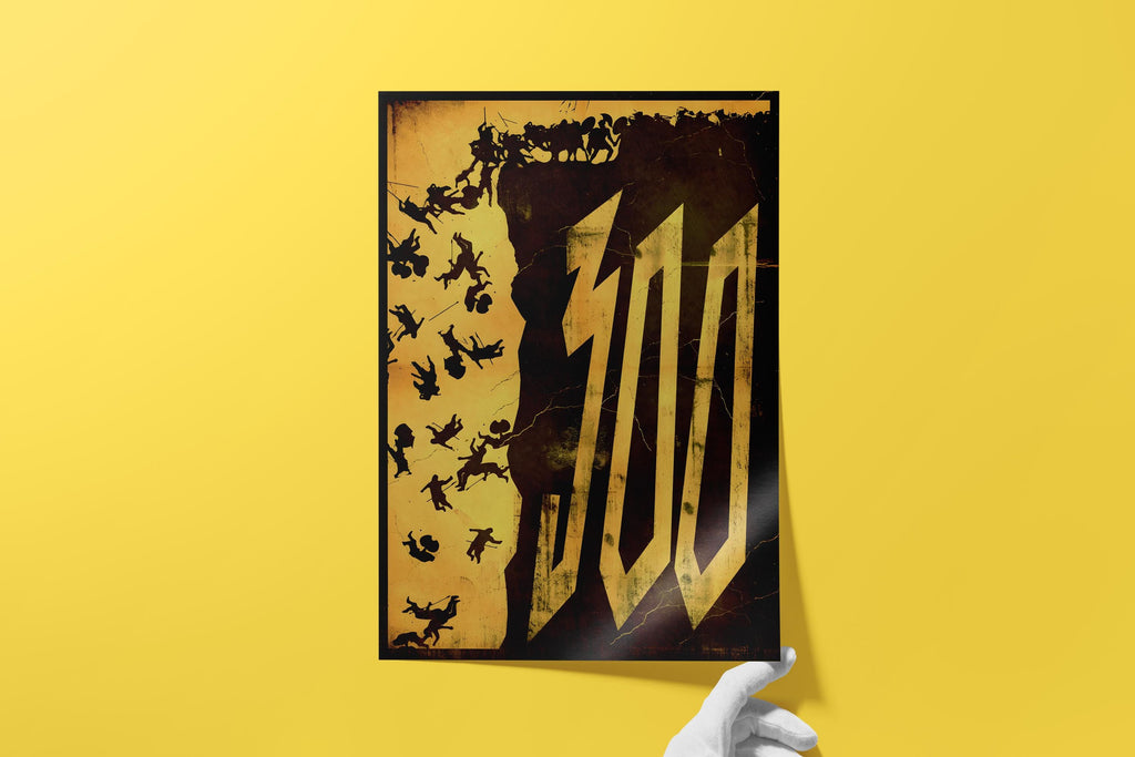 300 Movie Poster - Wall Art Print, Epic Cinema, Action Film, Gift for Spartan Fans