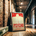 Psycho Movie Poster - Wall Art Print, Horror Cinema, Cult Classic, Gift for Hitchcock Fans