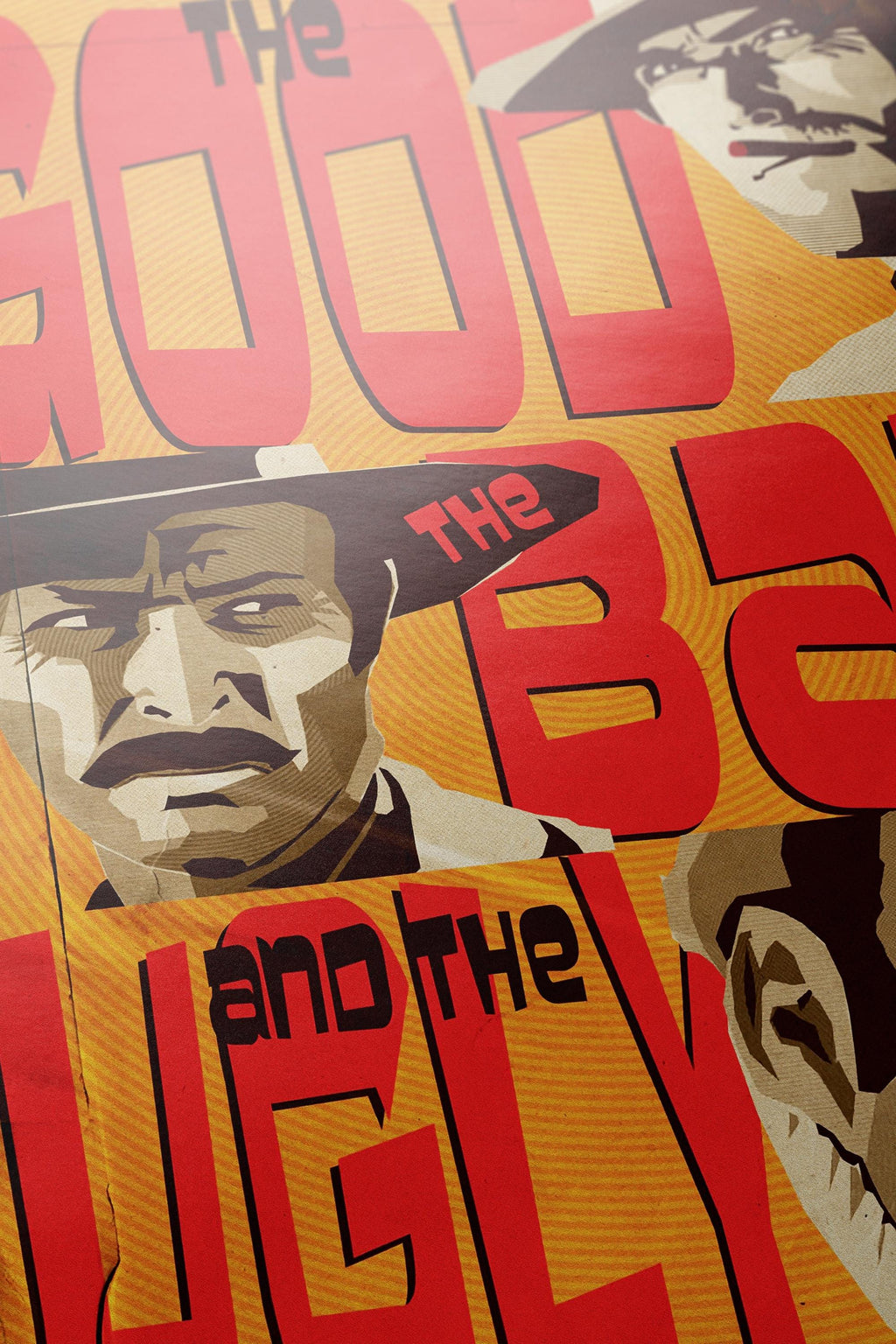 The Good the Bad and the Ugly Movie Poster - Wall Art Print, Western Film, Cult Cinema, Gift for Movie Fans