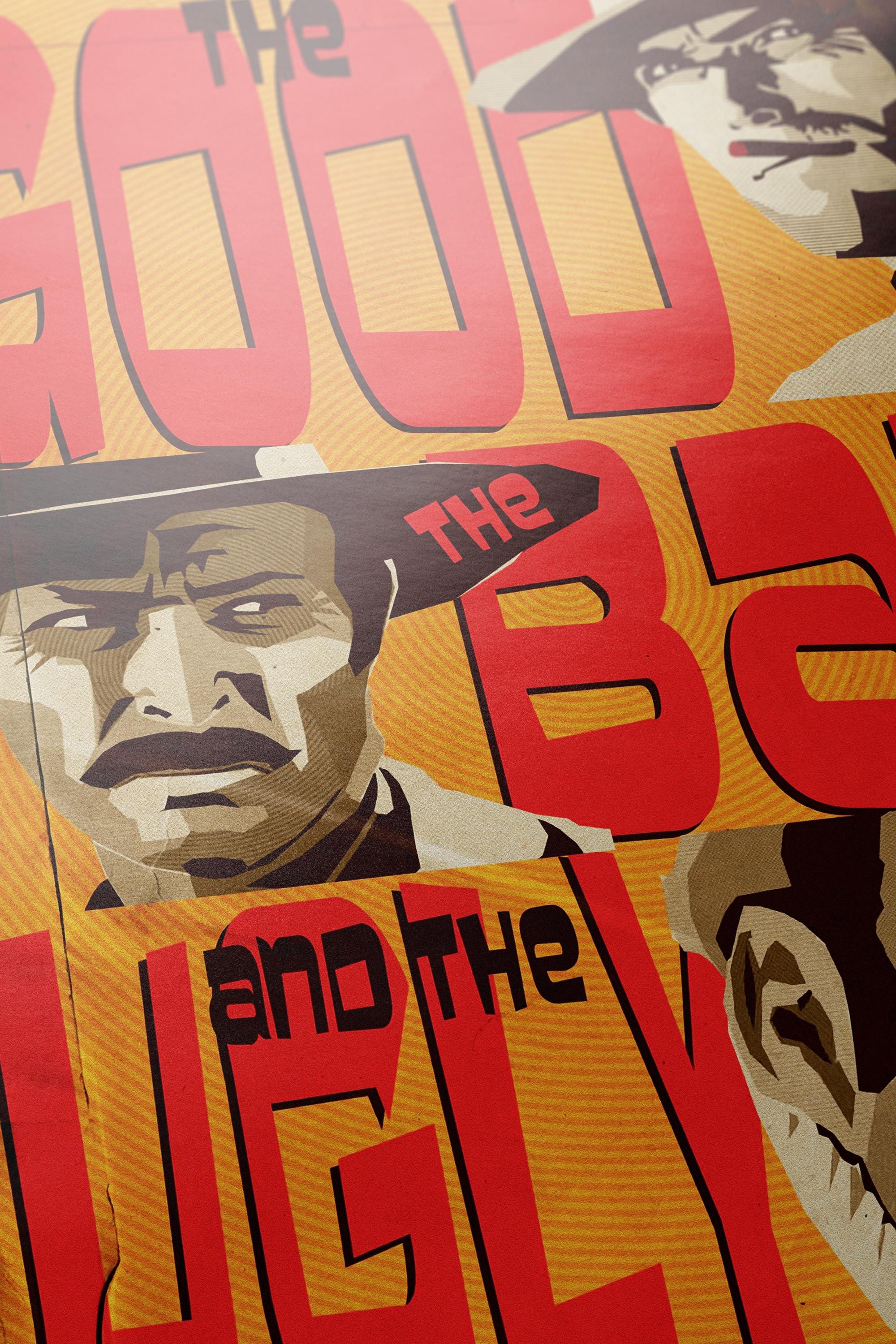 The Good the Bad and the Ugly Movie Poster - Wall Art Print, Western Film, Cult Cinema, Gift for Movie Fans