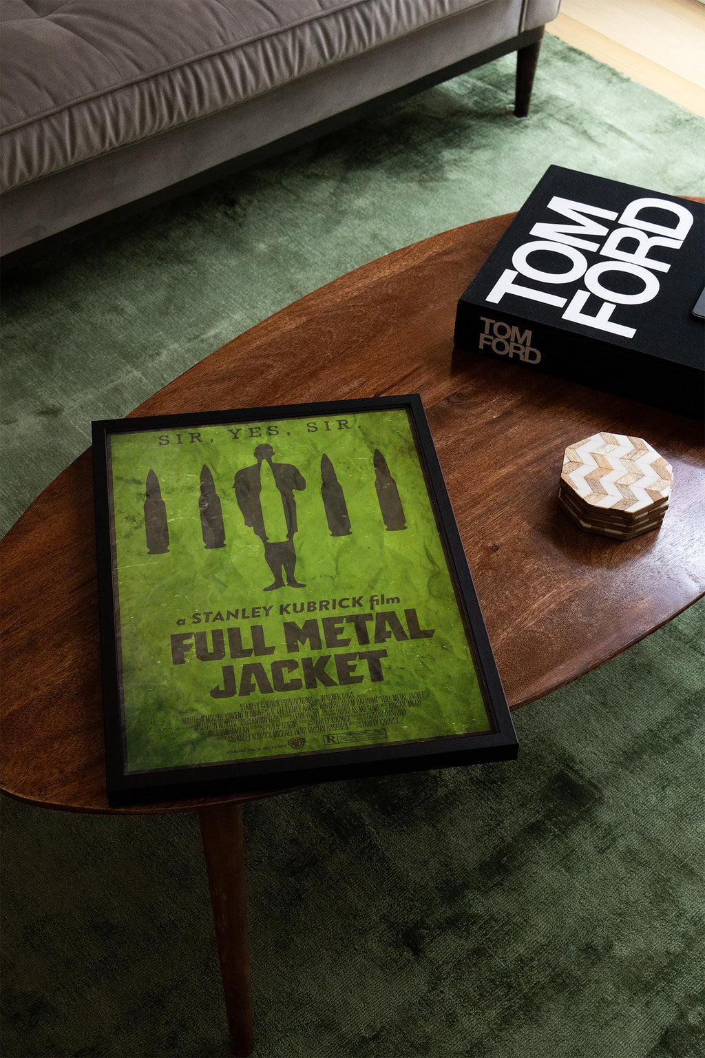 Full Metal Jacket Movie Poster - Wall Art Print, Cult Film, War Movie, Gift for Film Lovers