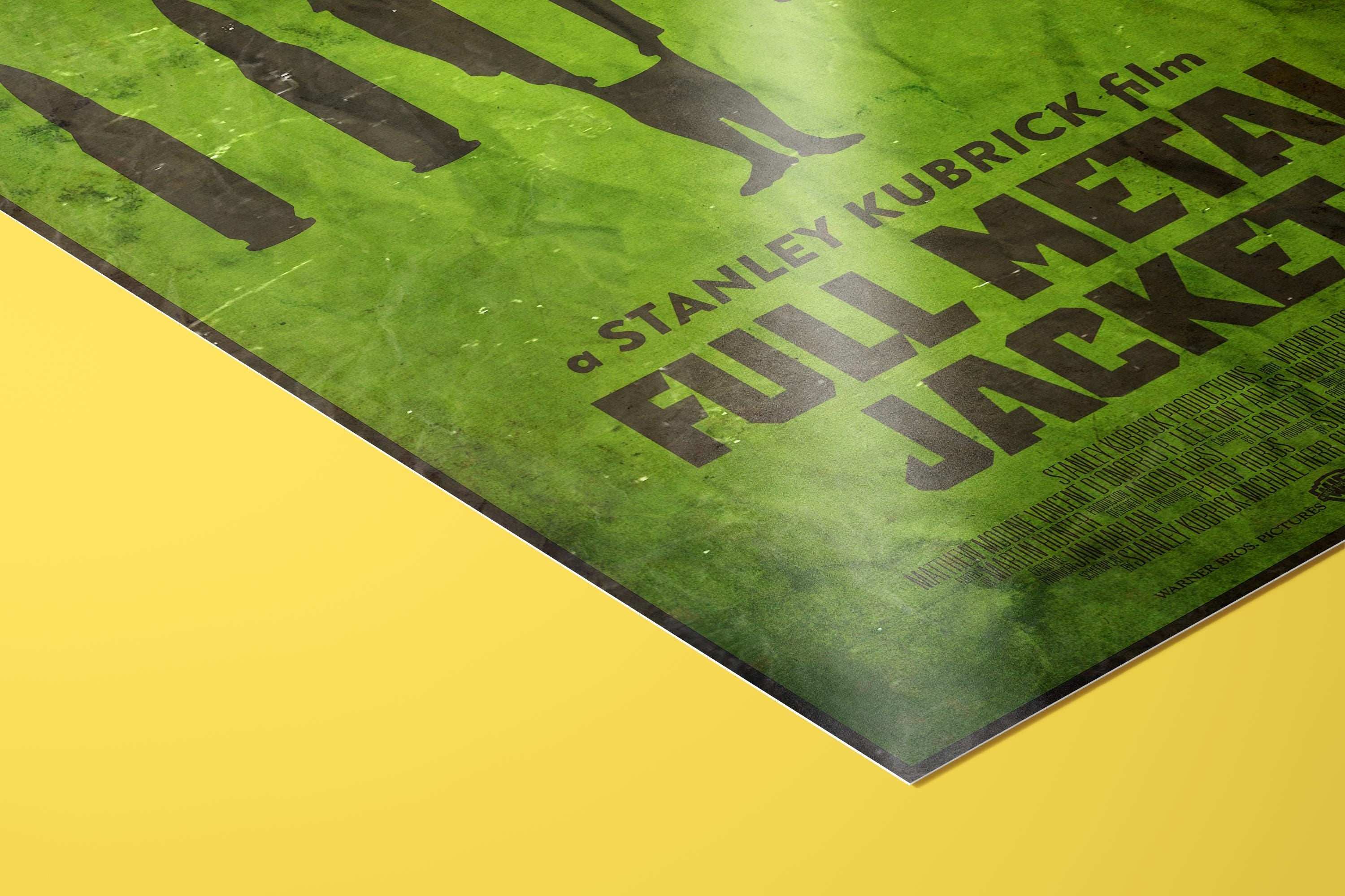 Full Metal Jacket Movie Poster - Wall Art Print, Cult Film, War Movie, Gift for Film Lovers