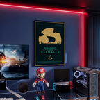 Assassin’s Creed Valhalla Poster - Viking Video Game Art Print, Epic Gamer Wall Decor, Gift Idea for AC Saga Fans