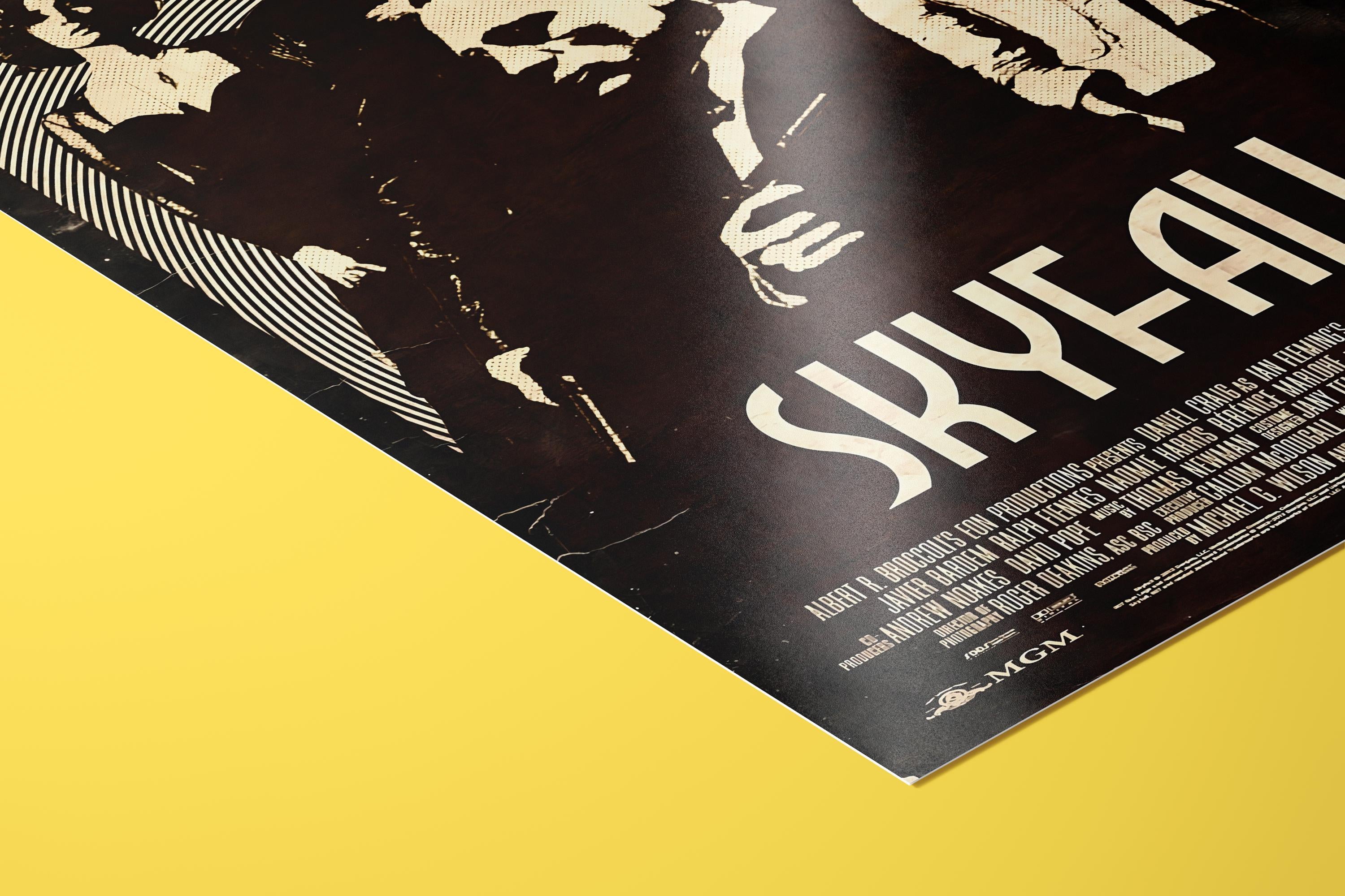 Skyfall Poster - James Bond Art Print, Spy Movie Poster, Vintage Cinema Decor, Gift Idea for 007 Saga Fans