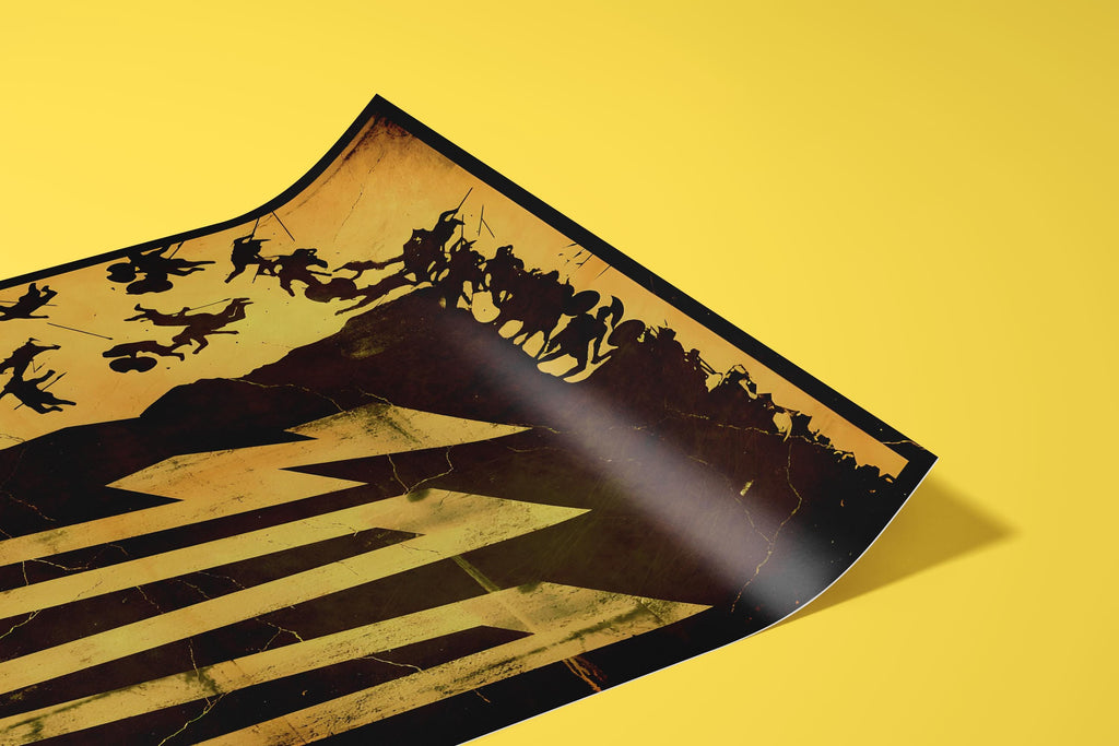 300 Movie Poster - Wall Art Print, Epic Cinema, Action Film, Gift for Spartan Fans