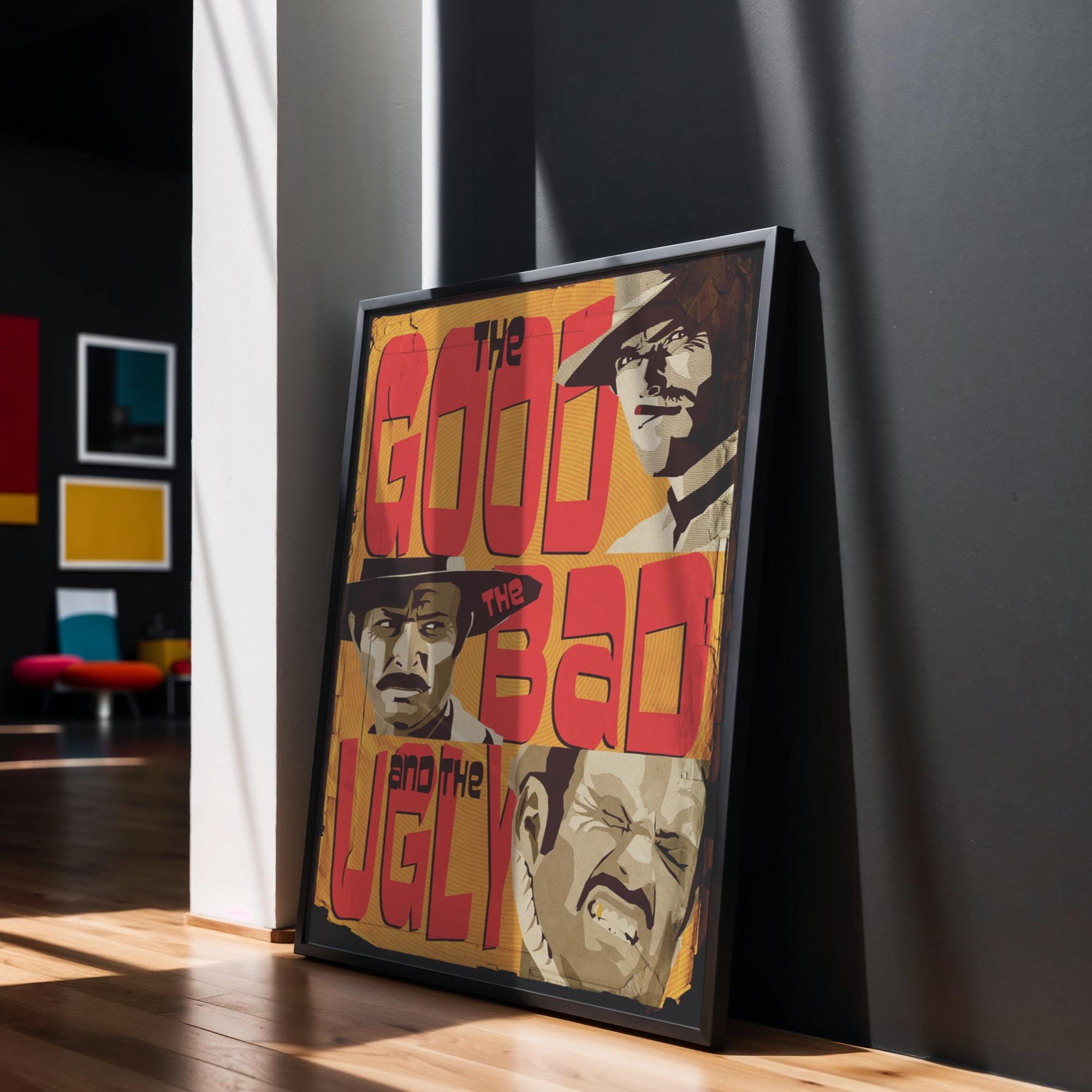 The Good the Bad and the Ugly Movie Poster - Wall Art Print, Western Film, Cult Cinema, Gift for Movie Fans