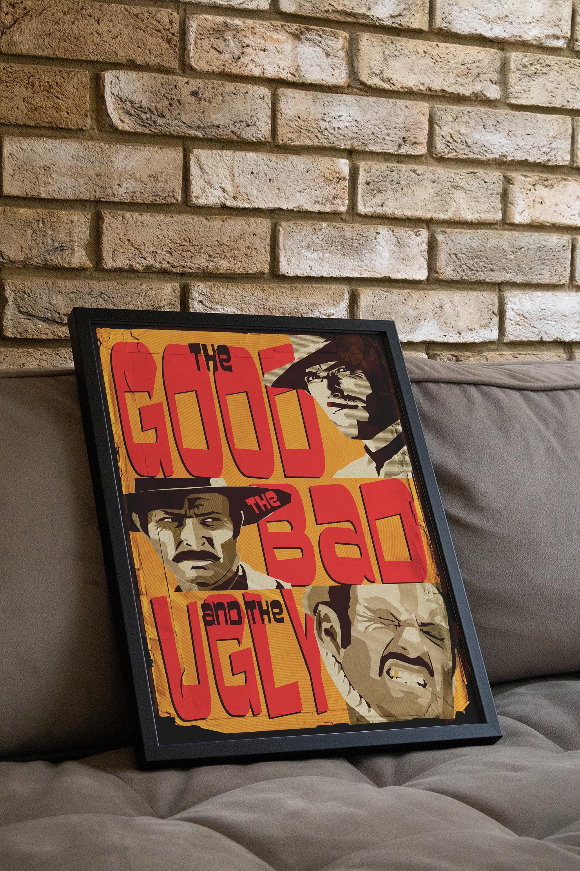 The Good the Bad and the Ugly Movie Poster - Wall Art Print, Western Film, Cult Cinema, Gift for Movie Fans