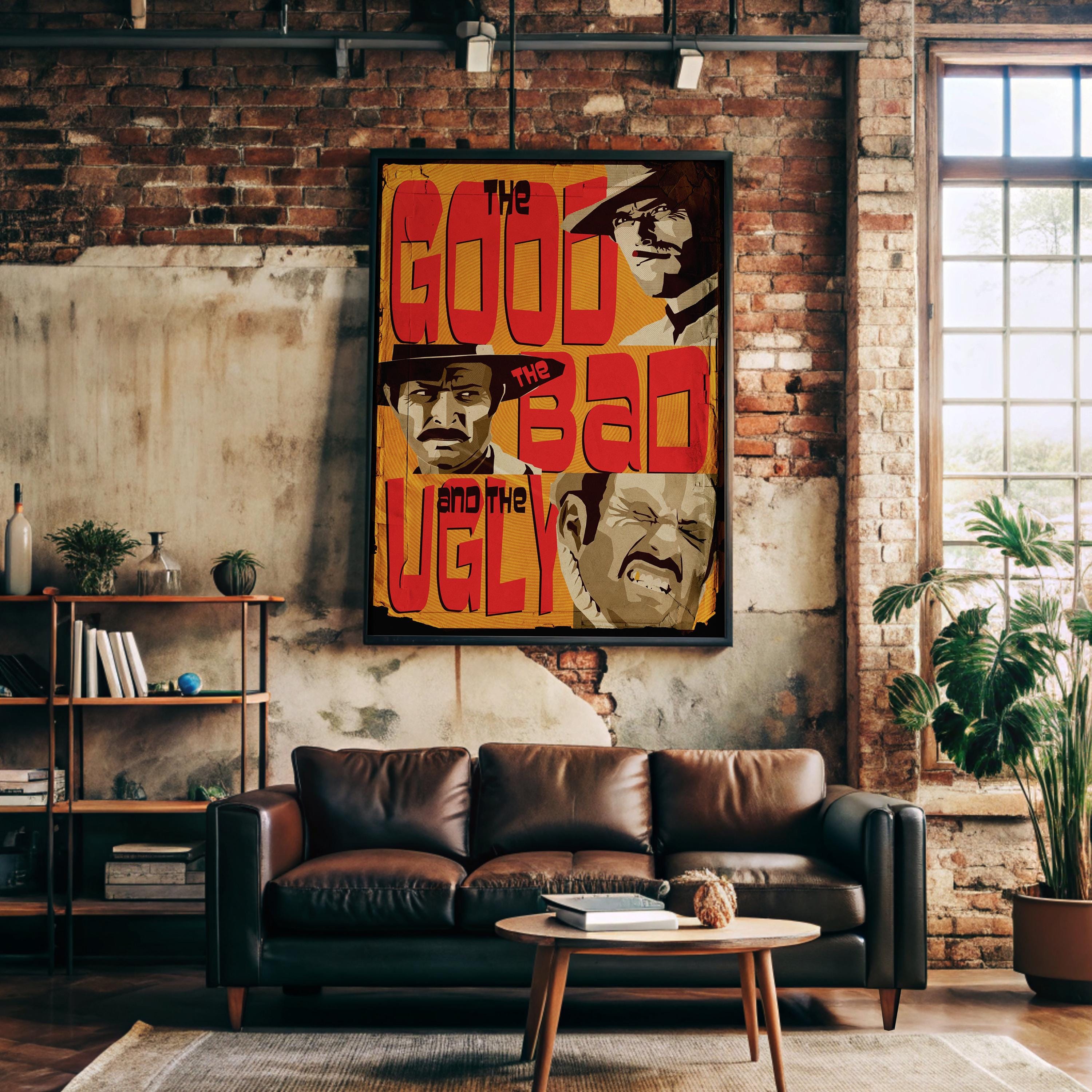 The Good the Bad and the Ugly Movie Poster - Wall Art Print, Western Film, Cult Cinema, Gift for Movie Fans