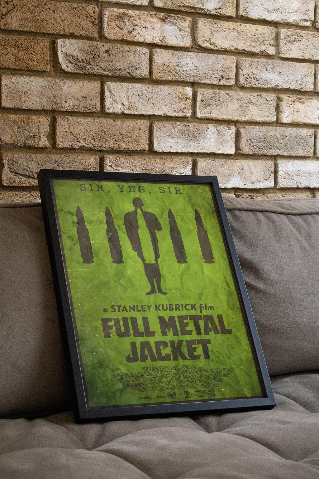 Full Metal Jacket Movie Poster - Wall Art Print, Cult Film, War Movie, Gift for Film Lovers