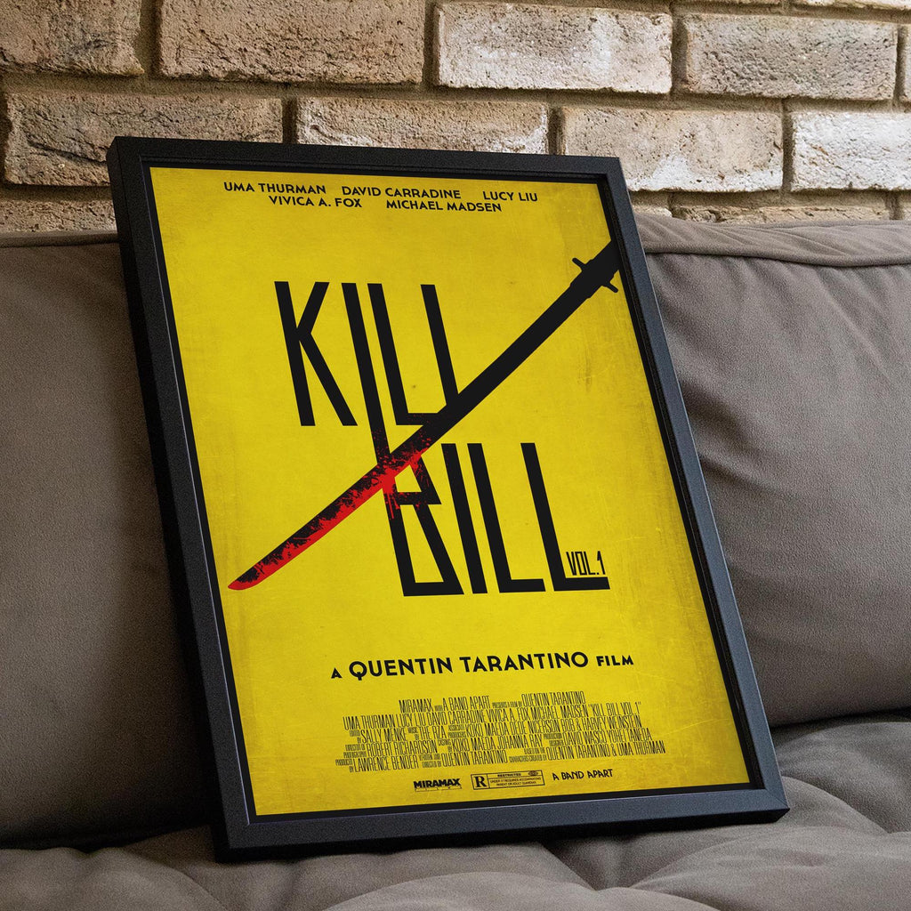 Kill Bill Vol. 1 Movie Poster - Wall Art Print, Tarantino Film, Cult Classic, Gift for Movie Buffs
