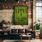 Full Metal Jacket Movie Poster - Wall Art Print, Cult Film, War Movie, Gift for Film Lovers