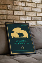 Assassin’s Creed Valhalla Poster - Viking Video Game Art Print, Epic Gamer Wall Decor, Gift Idea for AC Saga Fans